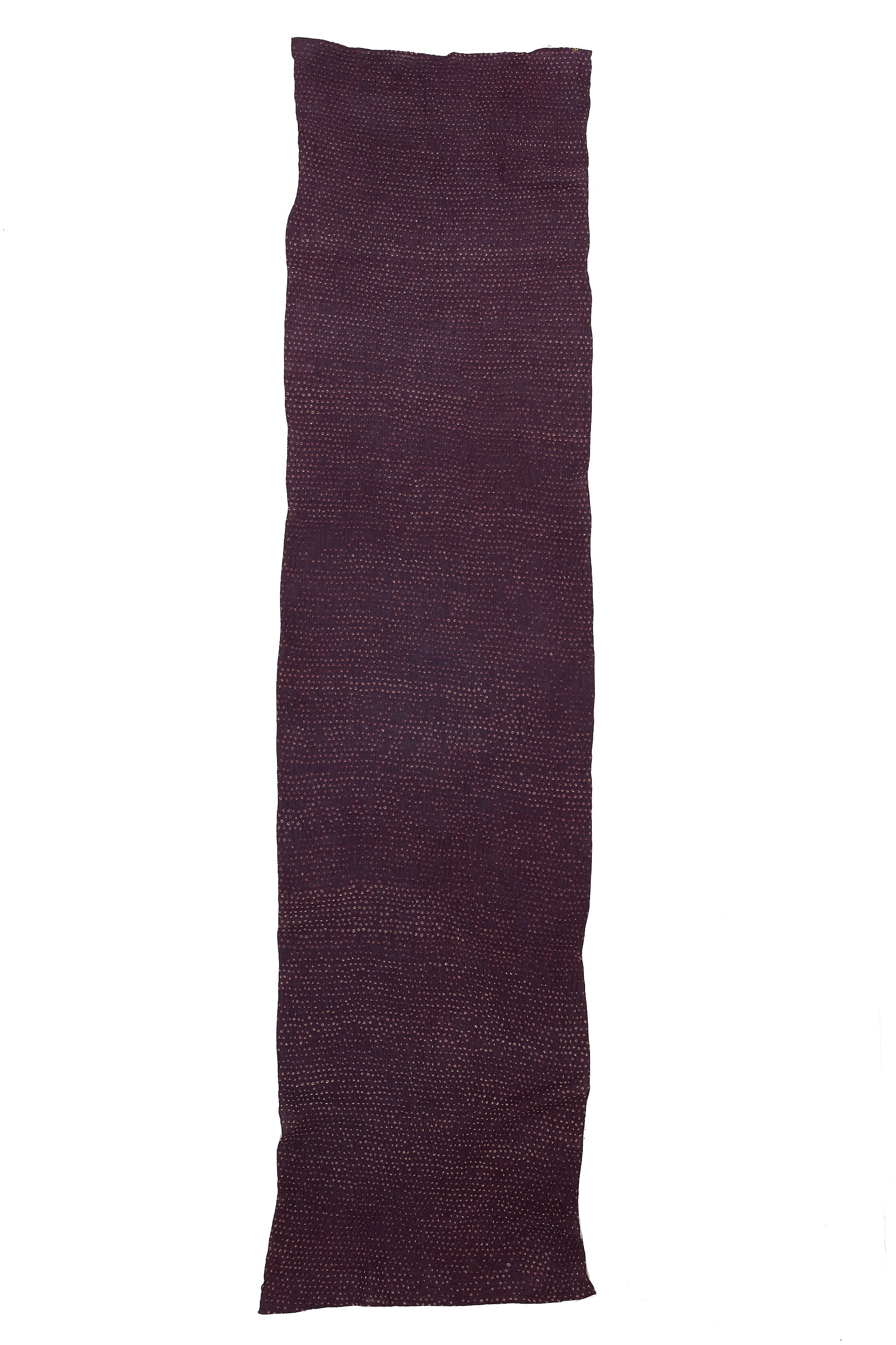 WINE COTTON WITH BANDHANI SCARF