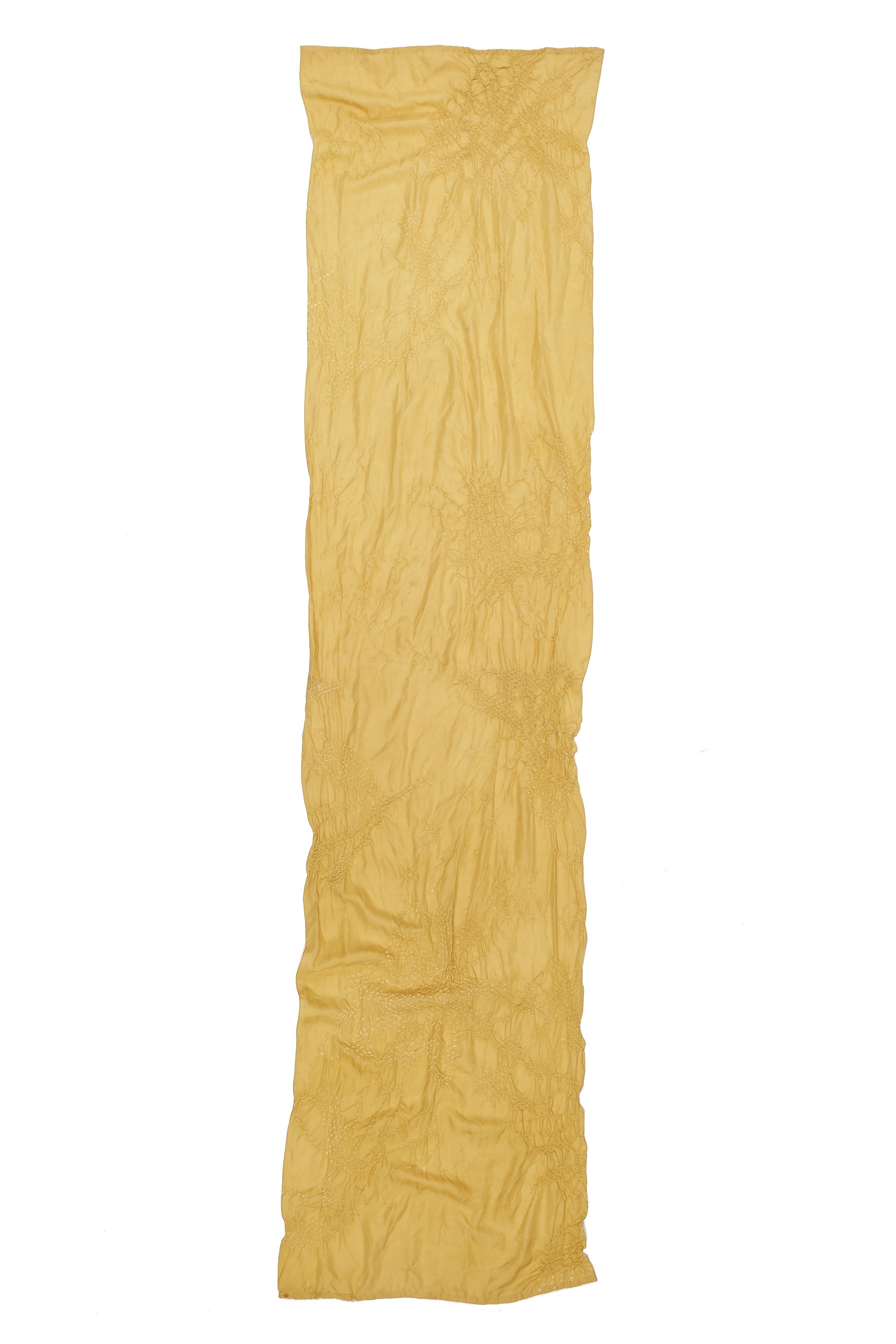 SILK SCARF IN OCHER YELLOW