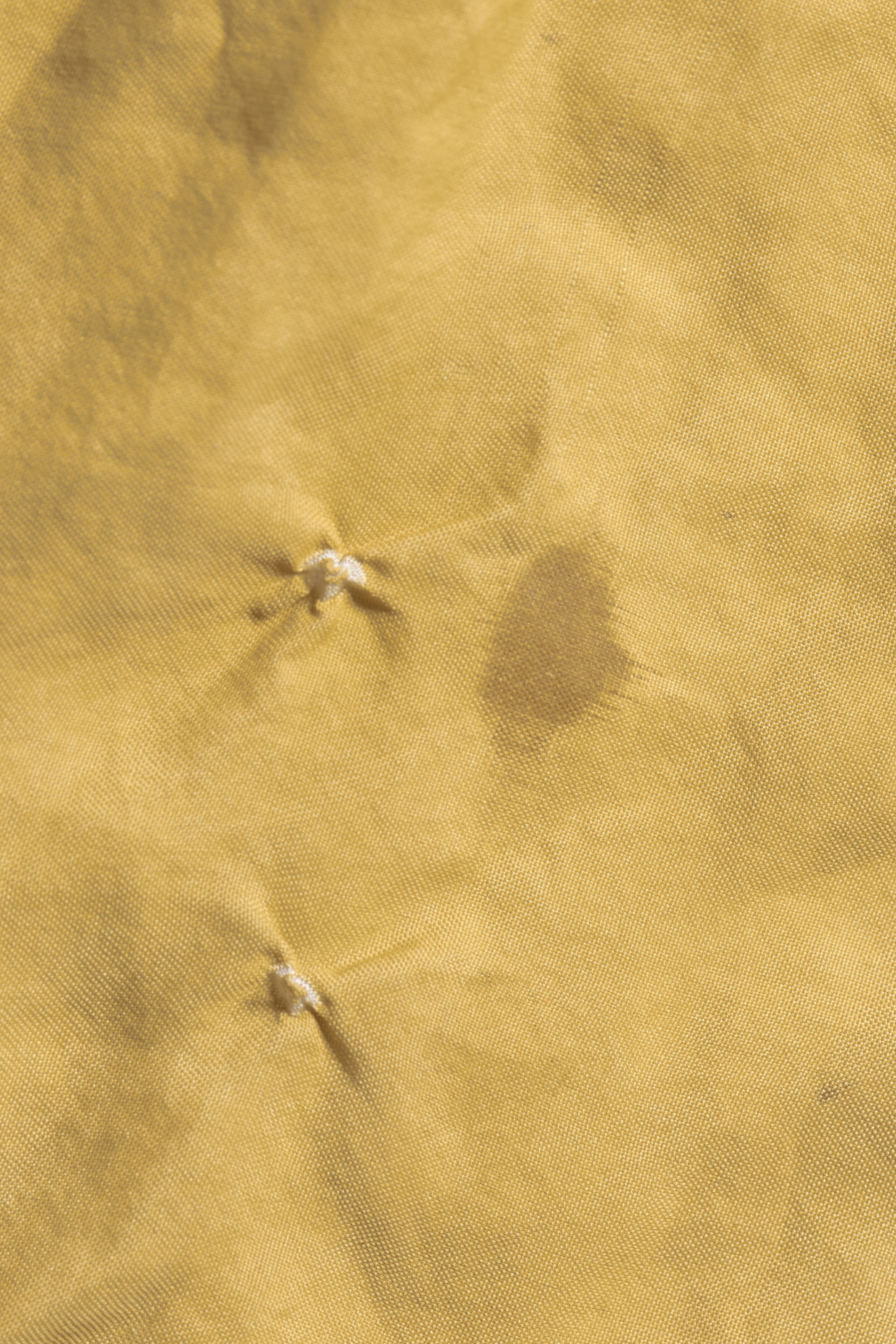 OCHRE YELLOW SILK WITH BANDHANI SCARF