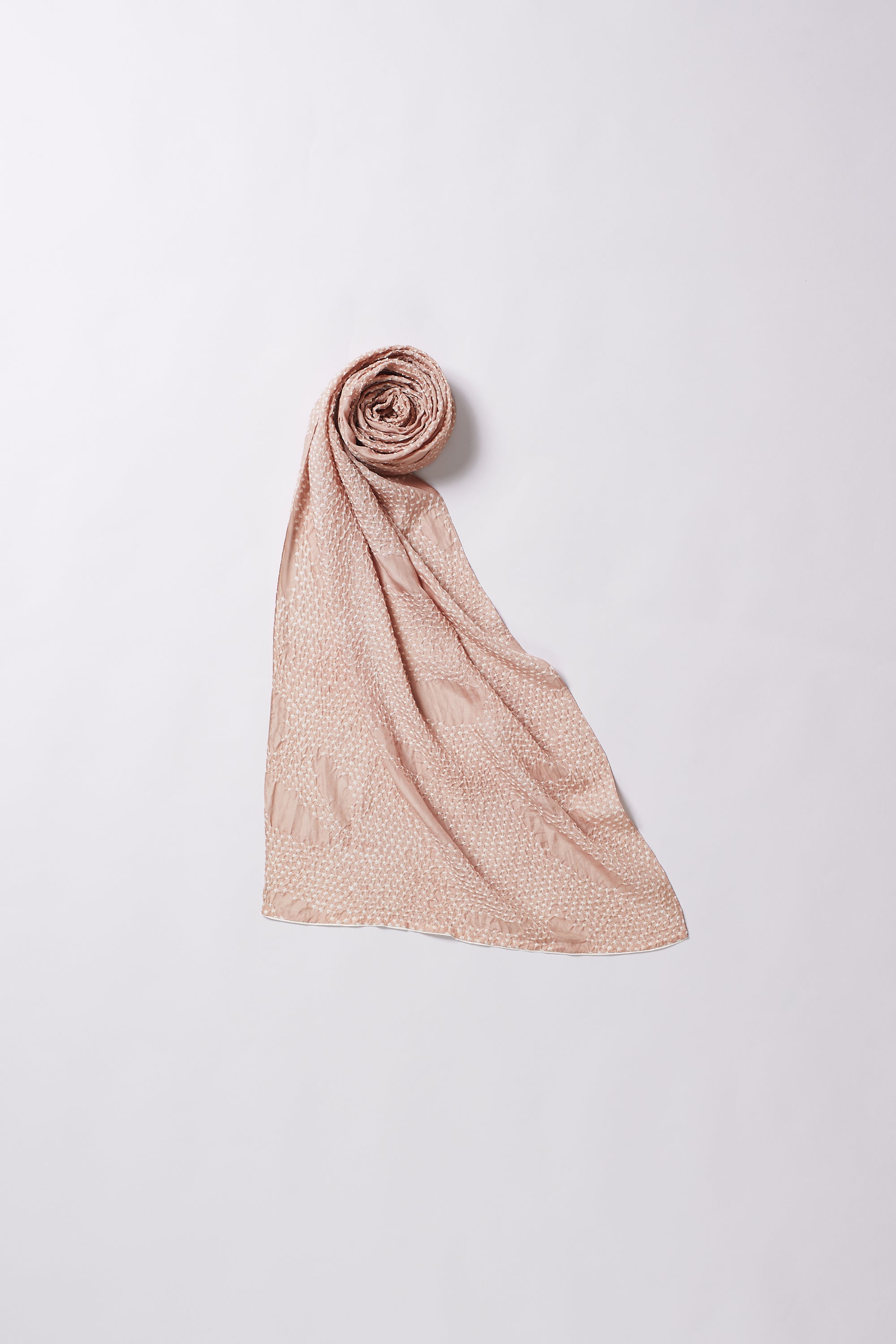 Folded beige fabric