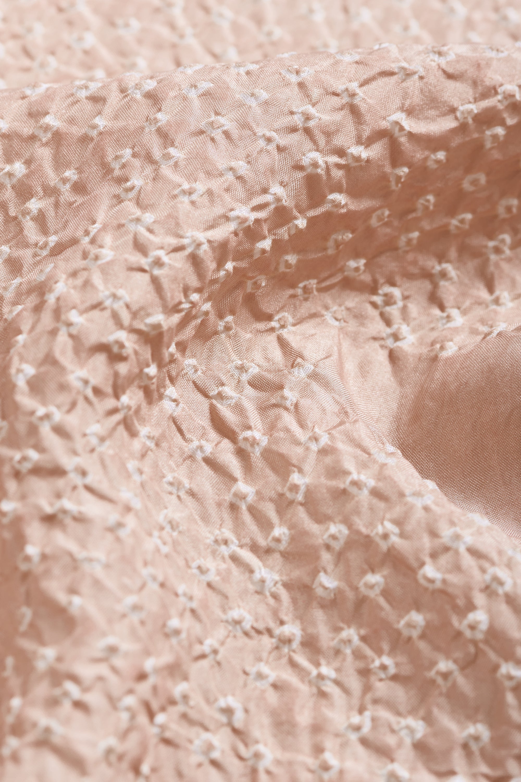 VINTAGE PINK SILK WITH BANDHANI SCARF