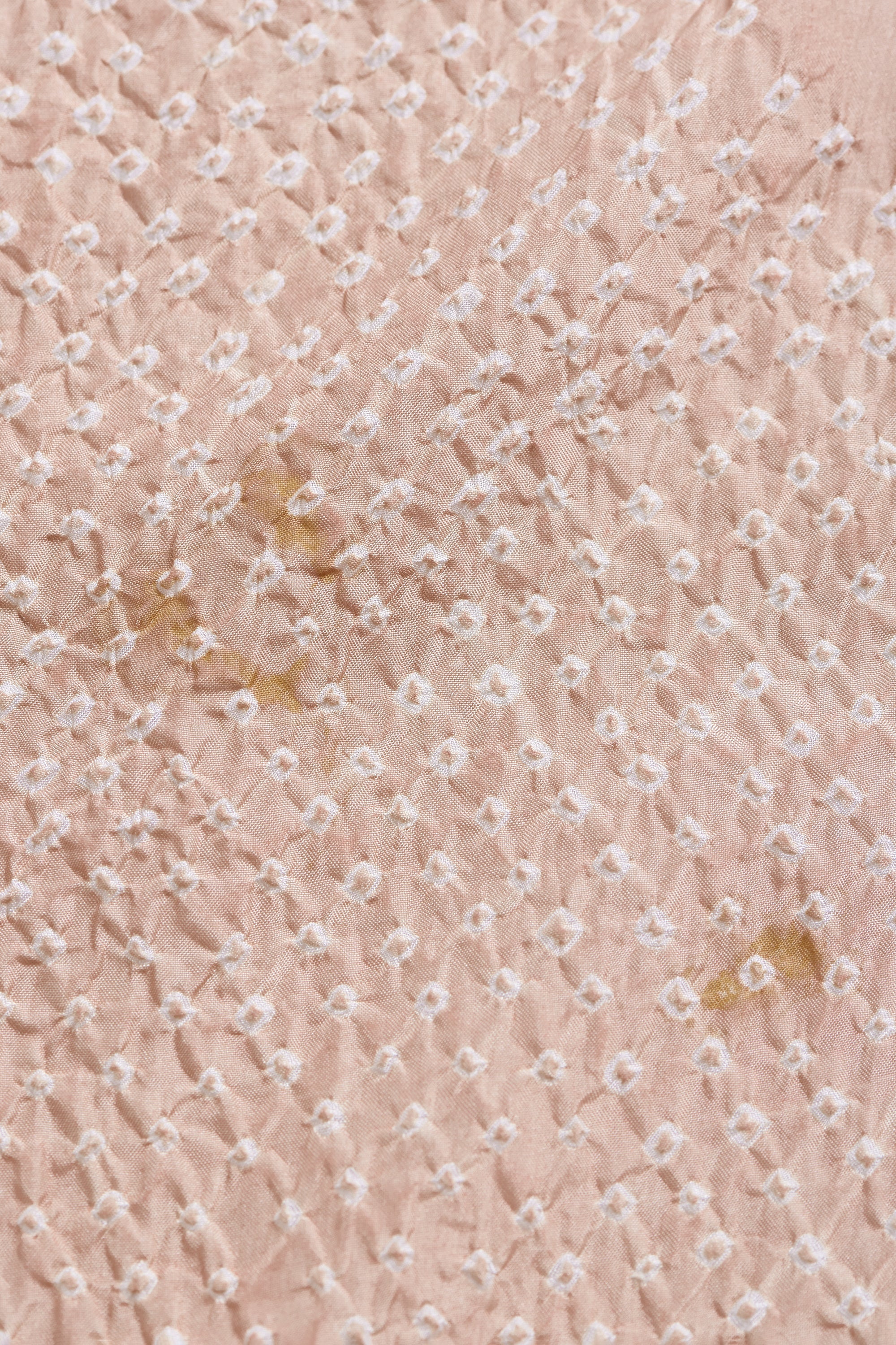 VINTAGE PINK SILK WITH BANDHANI SCARF