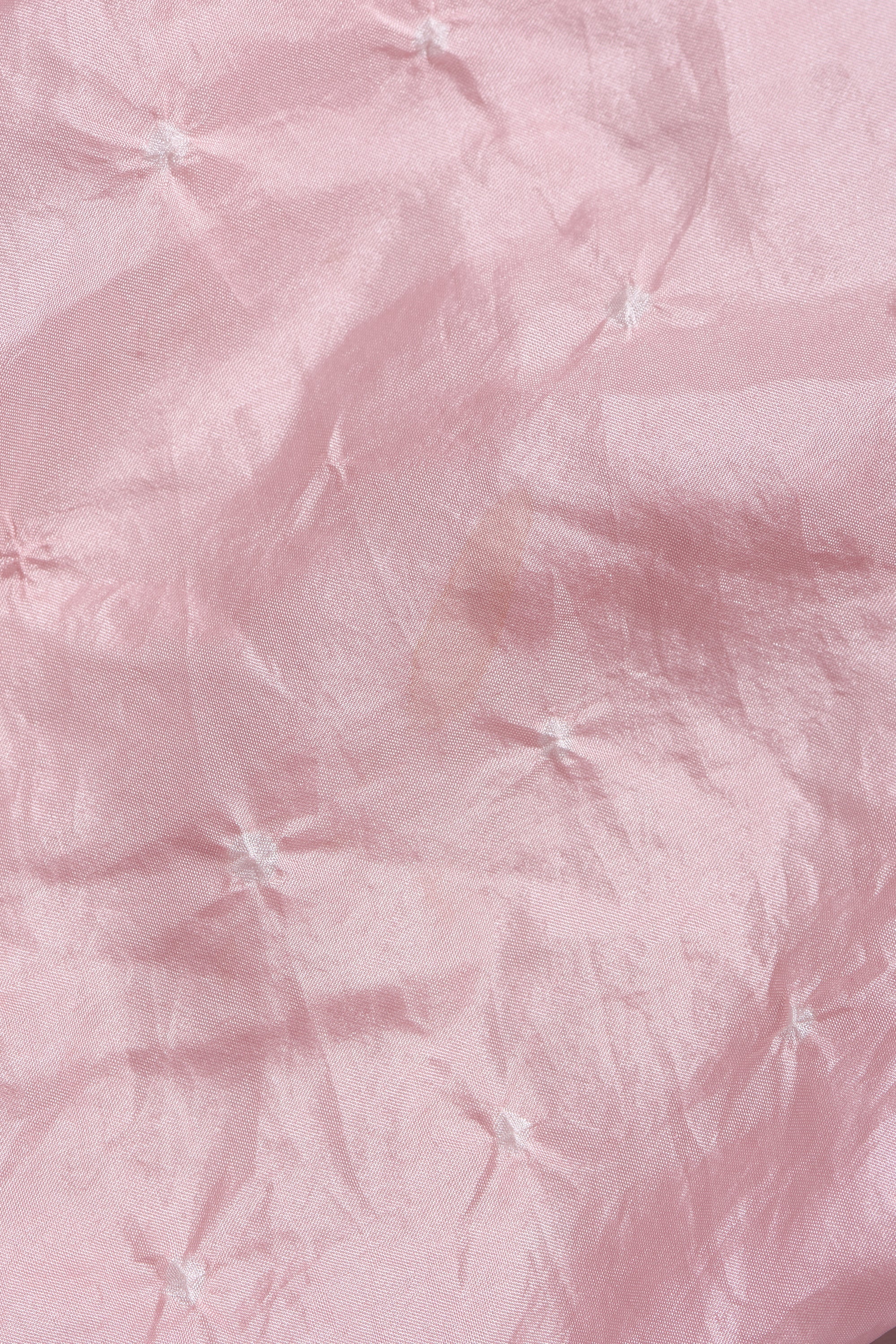 LIGHT PINK SILK WITH BANDHANI SCARF
