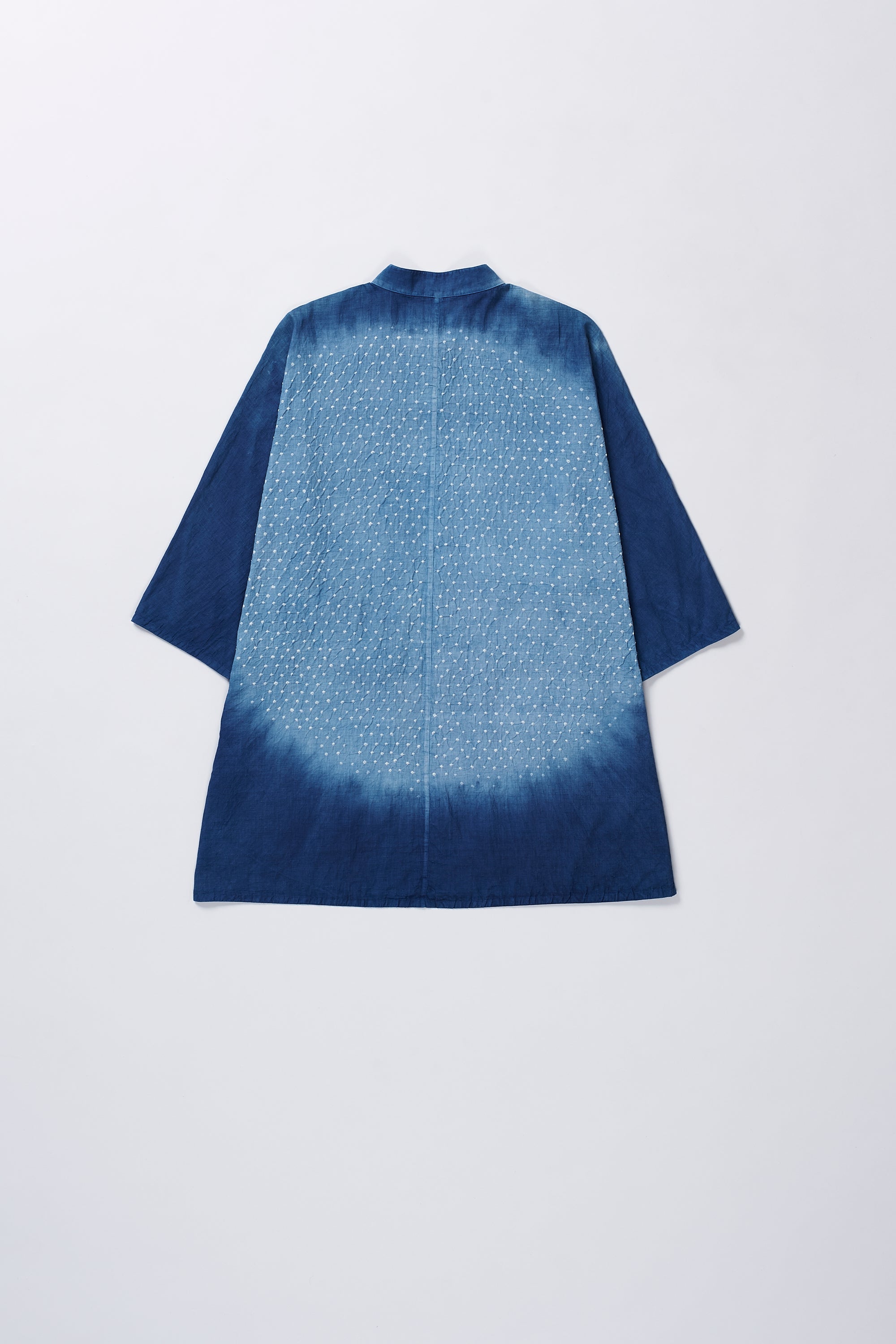 MEDIUM INDIGO COTTON BANDHAN UNISEX SHIRT