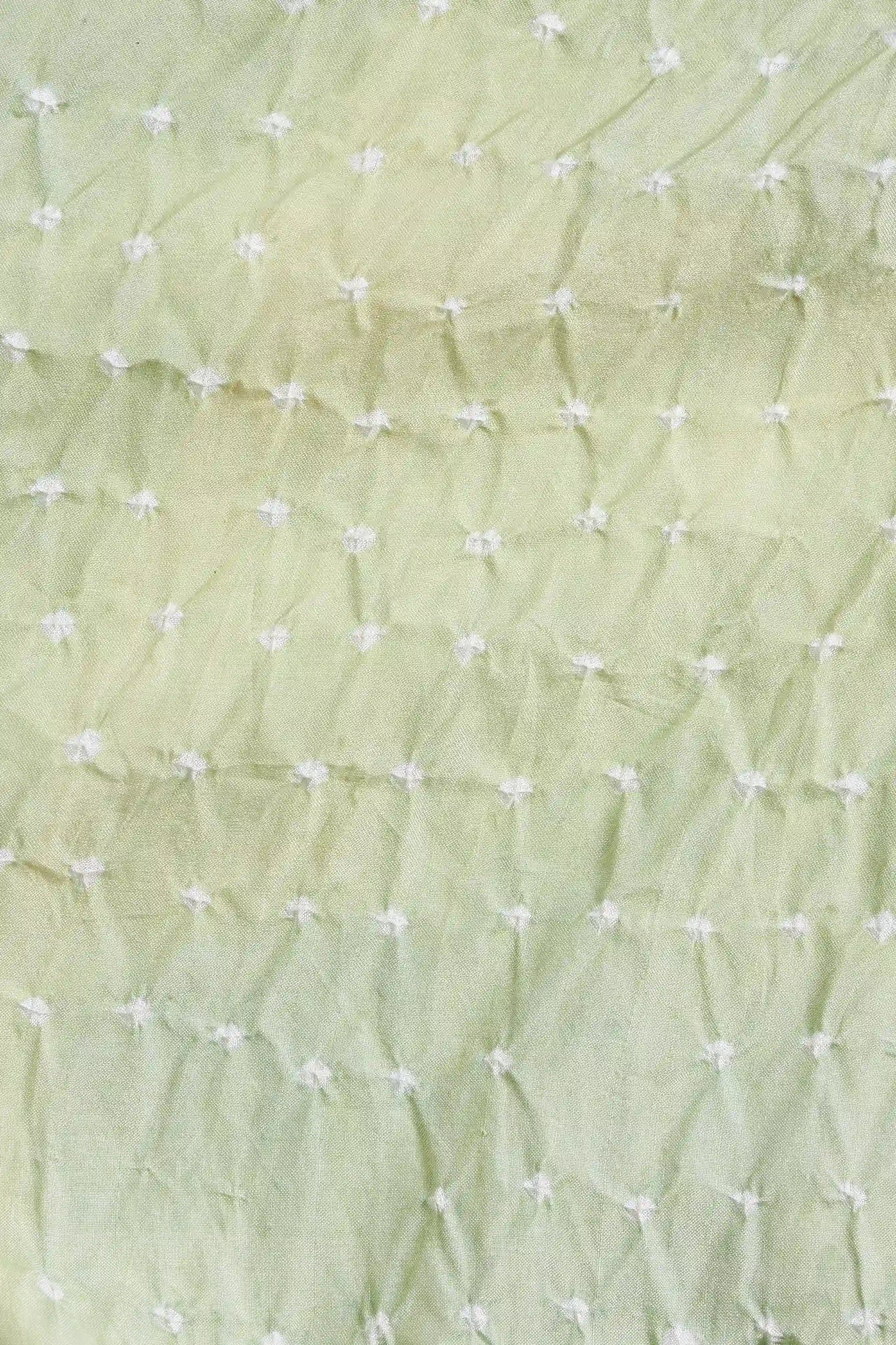 Mint Green Silk Bandhani Unisex Shirt