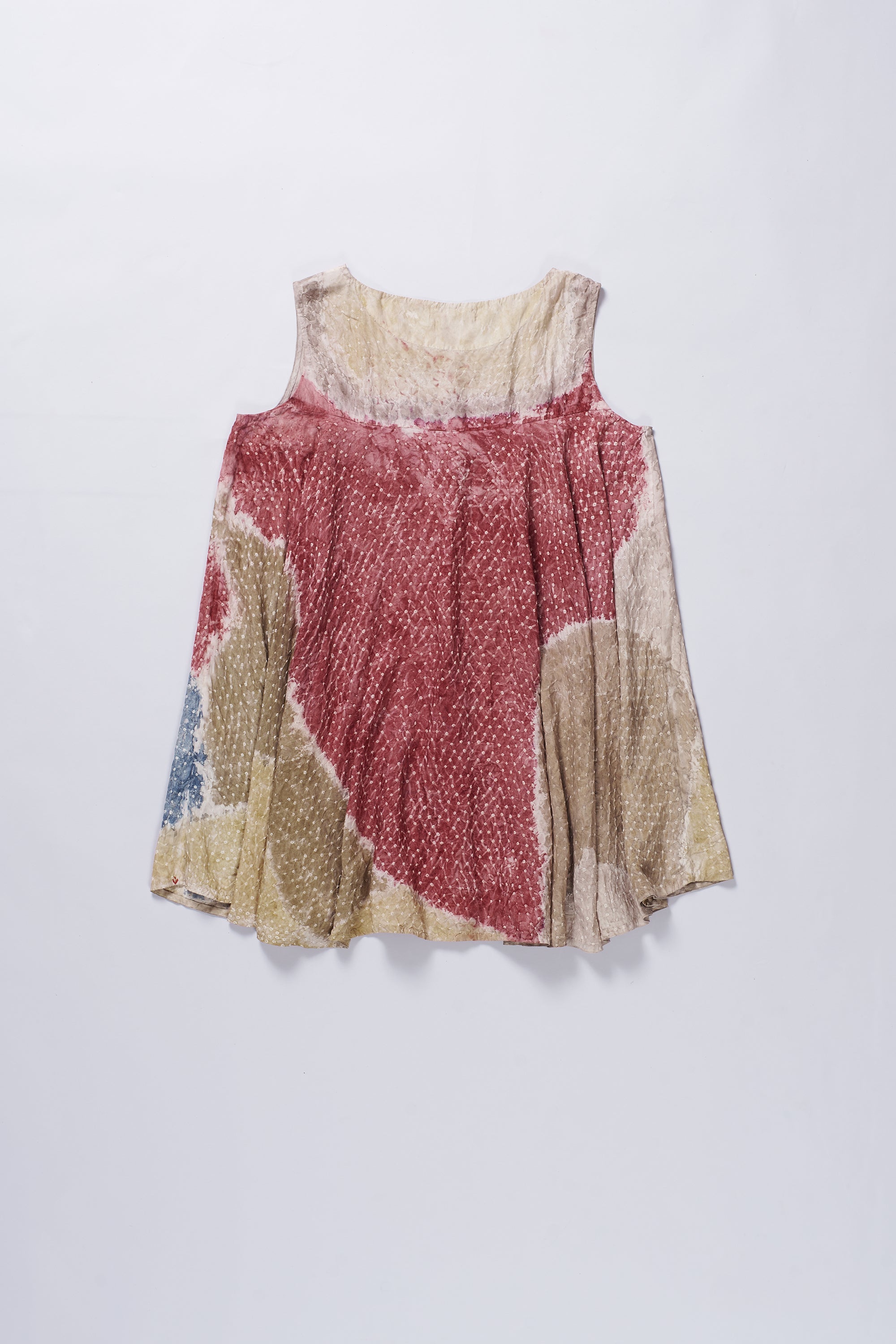 FLARED SHORT SILK WOMEN TOP