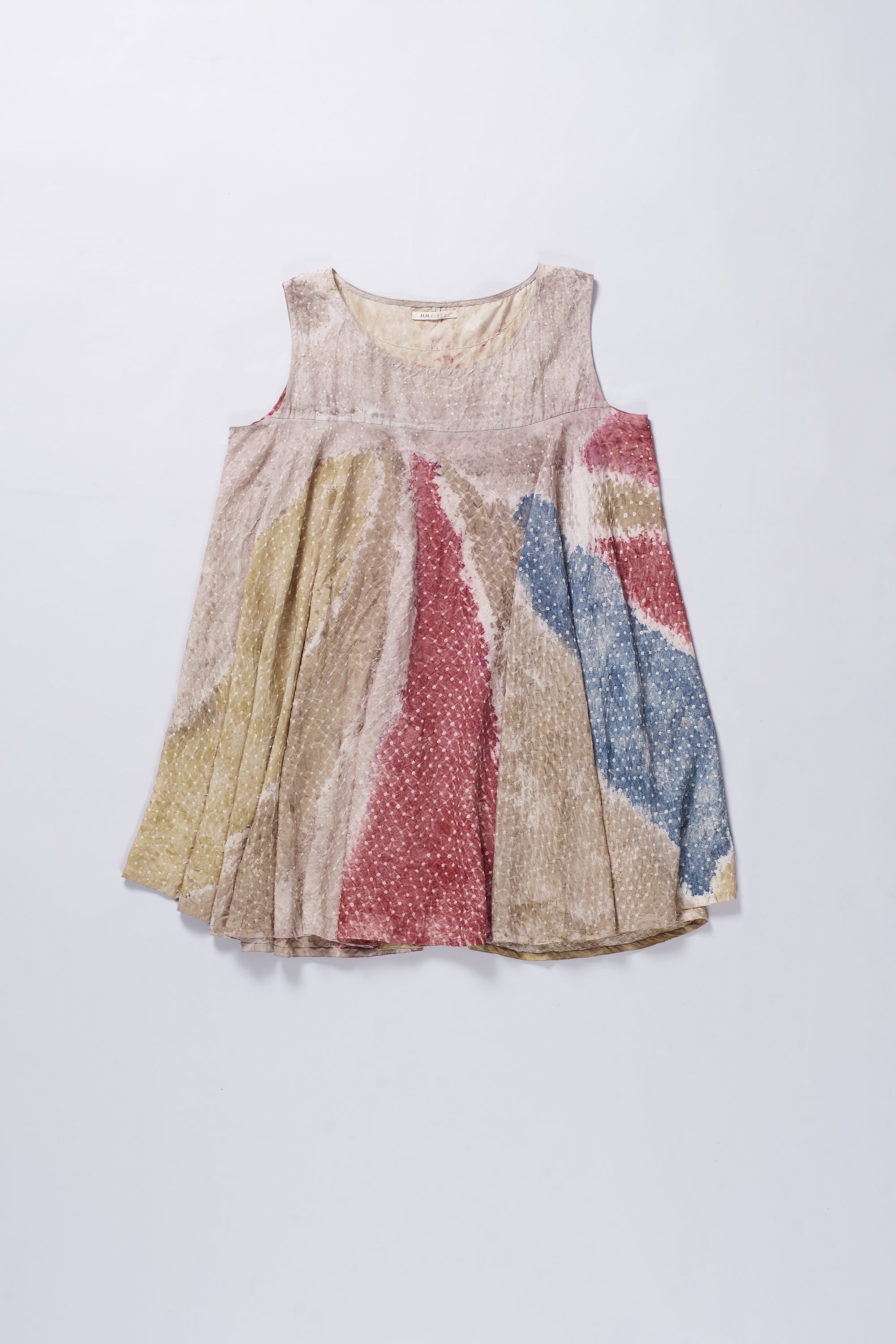 FLARED SHORT SILK WOMEN TOP