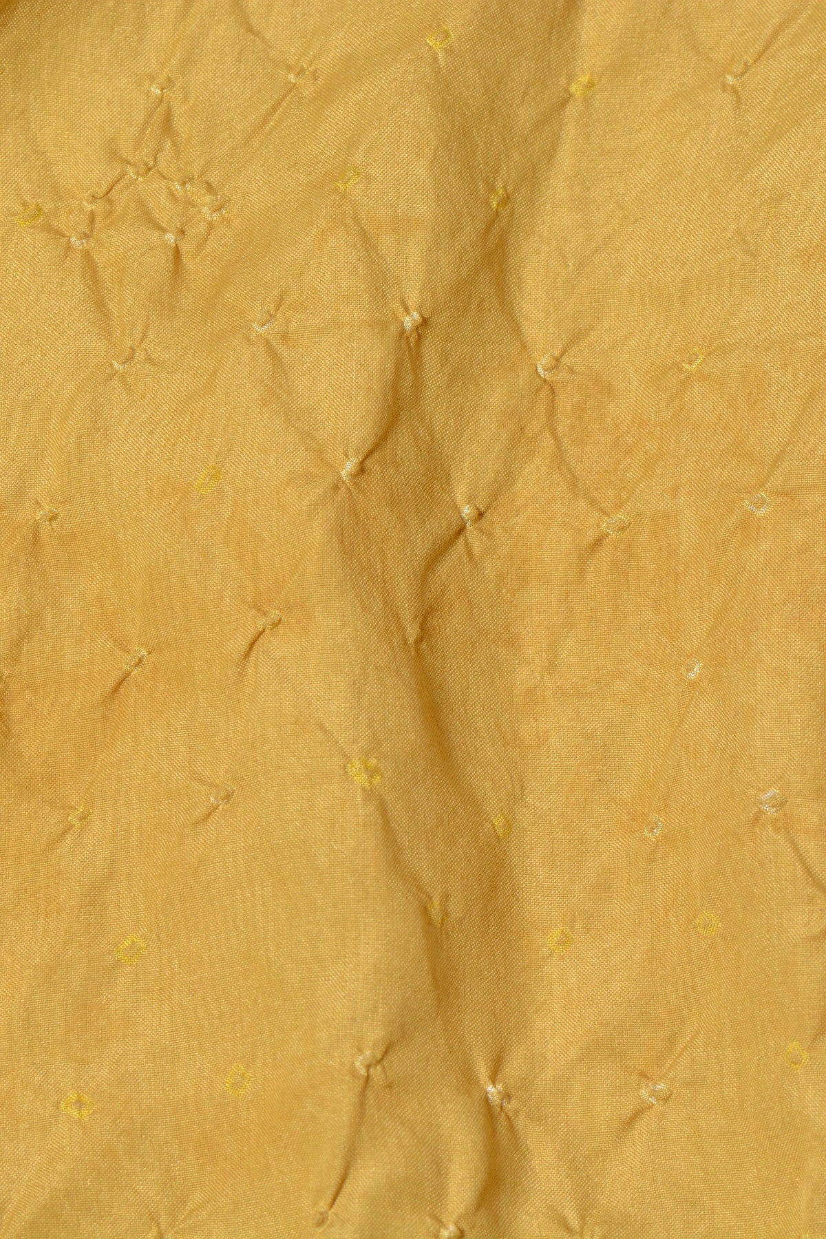 OCHRE YELLOW SILK BANDHANI SHAWL