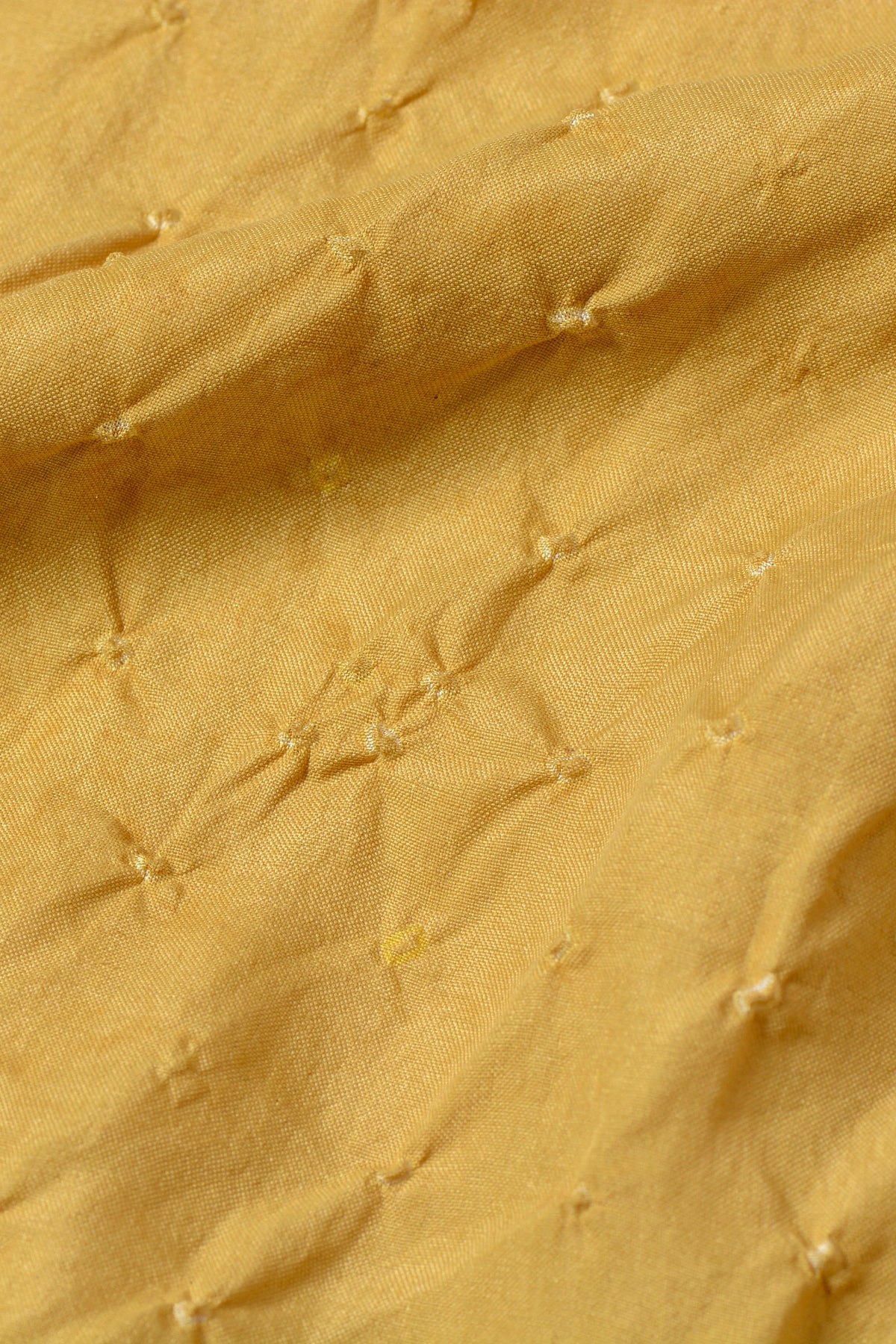 OCHRE YELLOW SILK BANDHANI SHAWL