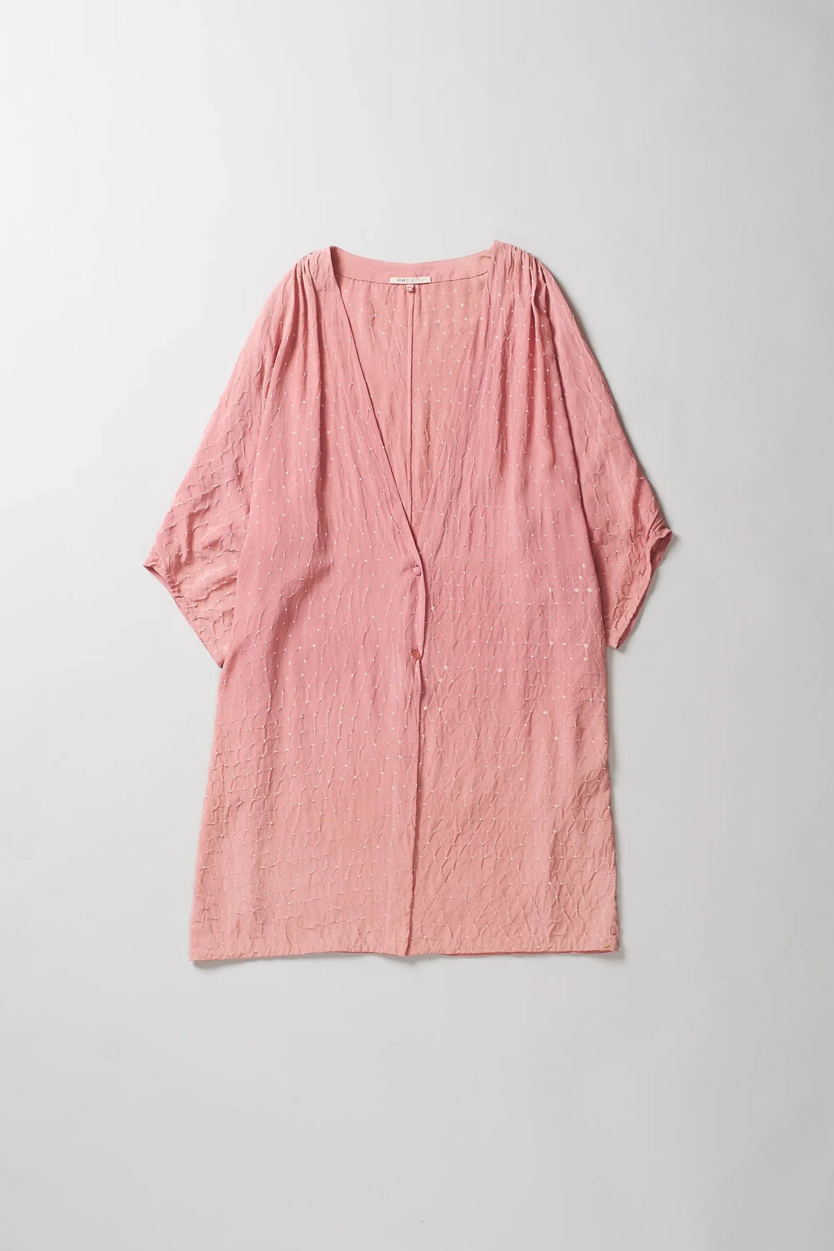 Chalk Pink Bandhani Silk Women'S Dress