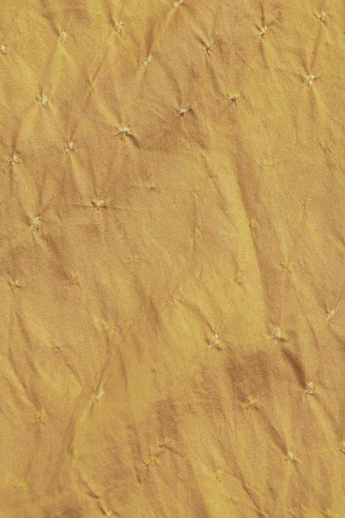 Mustard Yellow Colour Bandhani Silk Women Scarf