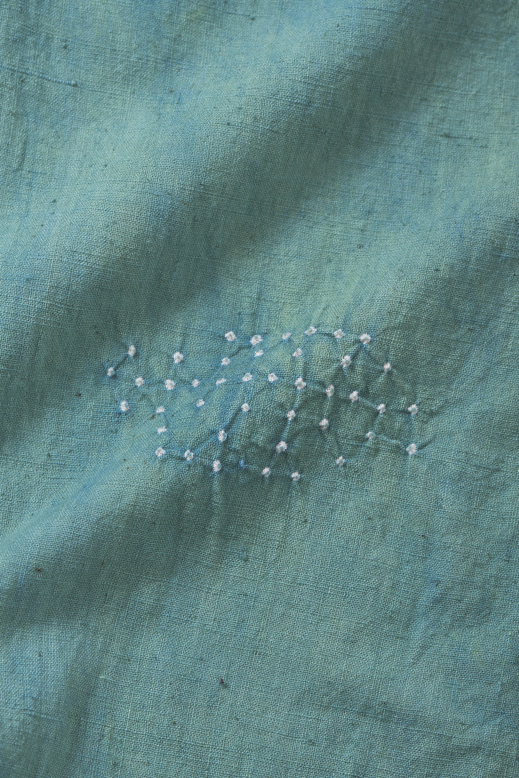 OCEAN BLUE DYED BANDHANI COTTON PANTS