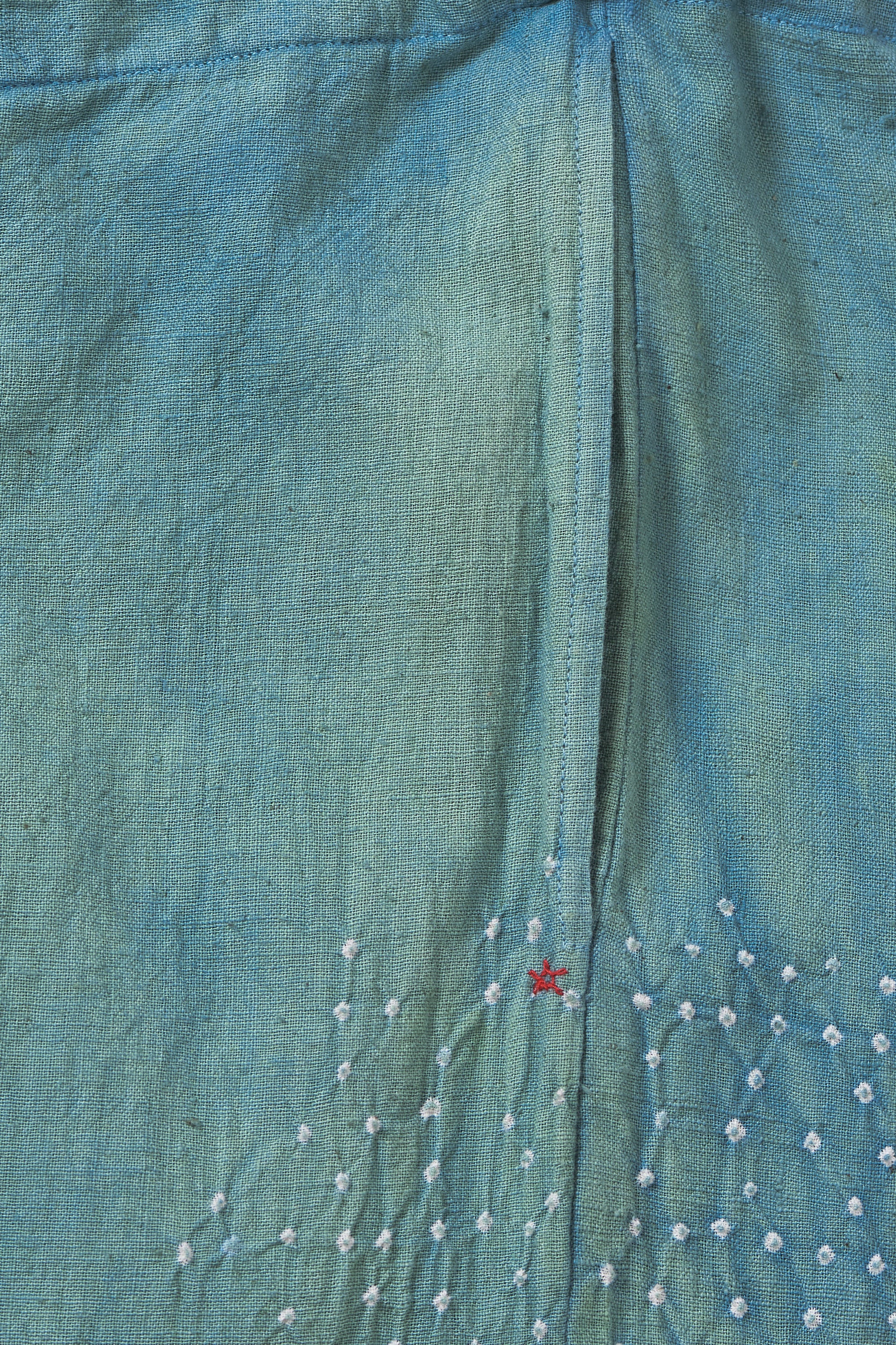 OCEAN BLUE DYED BANDHANI COTTON PANTS