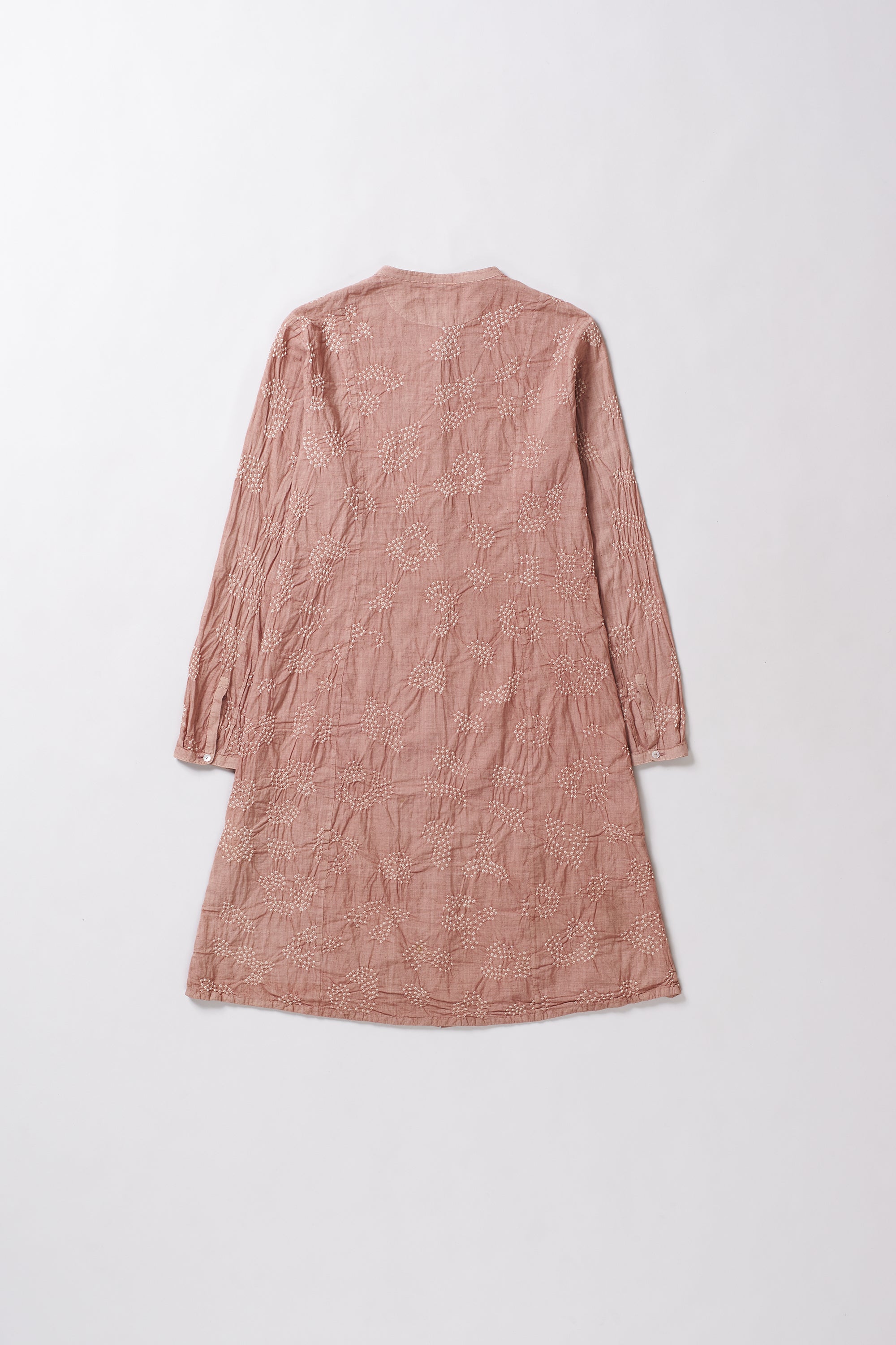 Pink textured dress