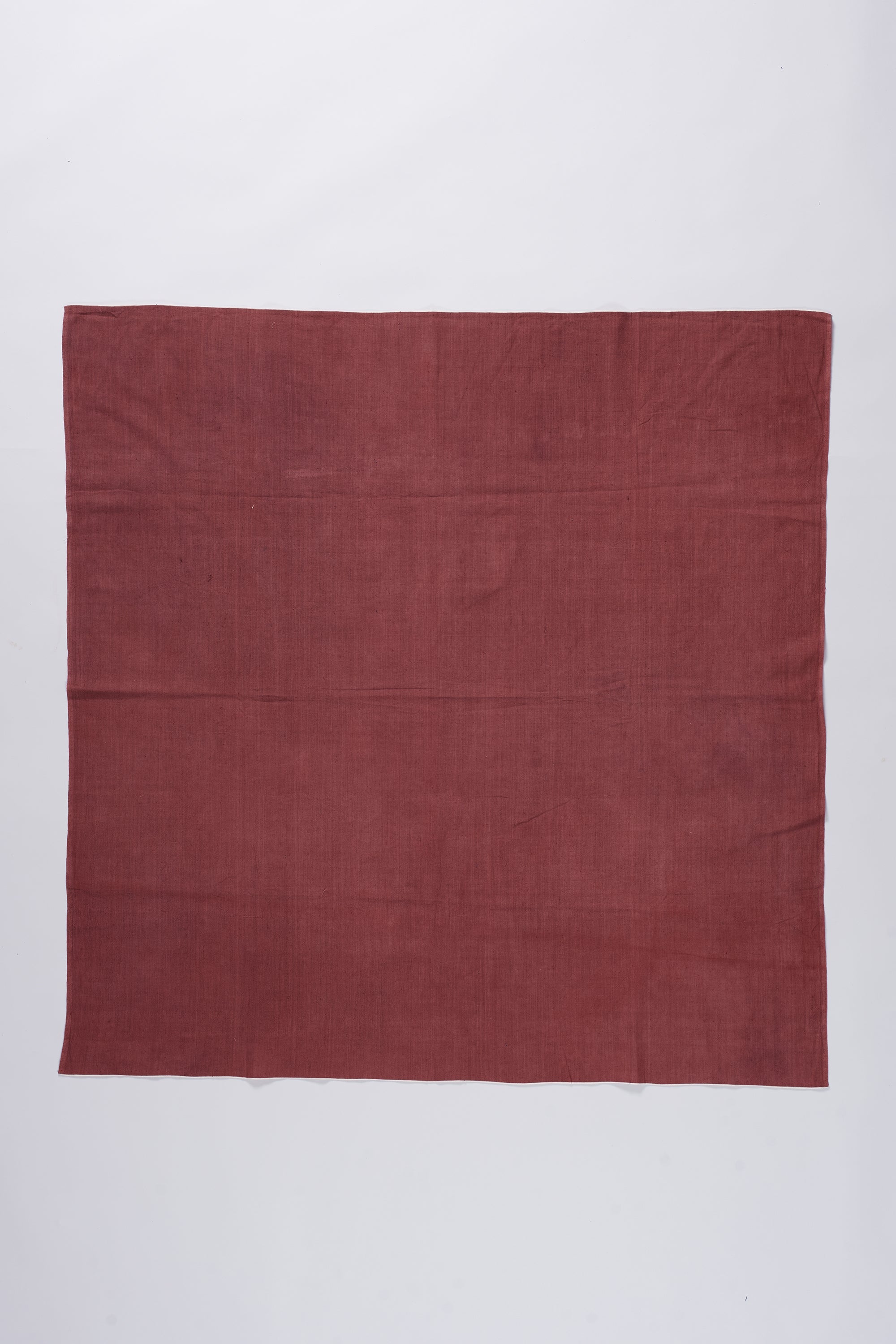 RED HANDSPUN COTTON SCARF