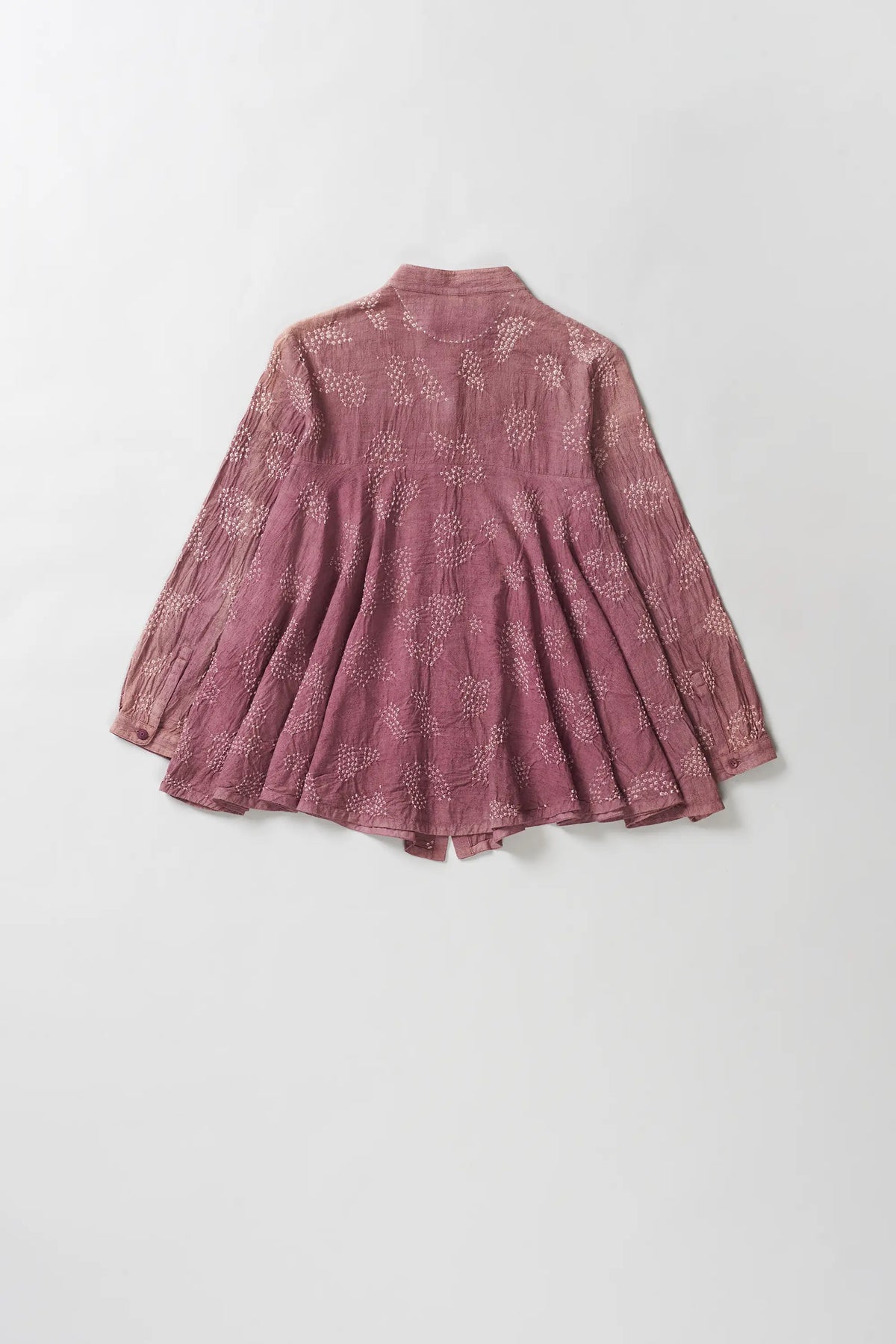 Flared Silk Bandhani Top