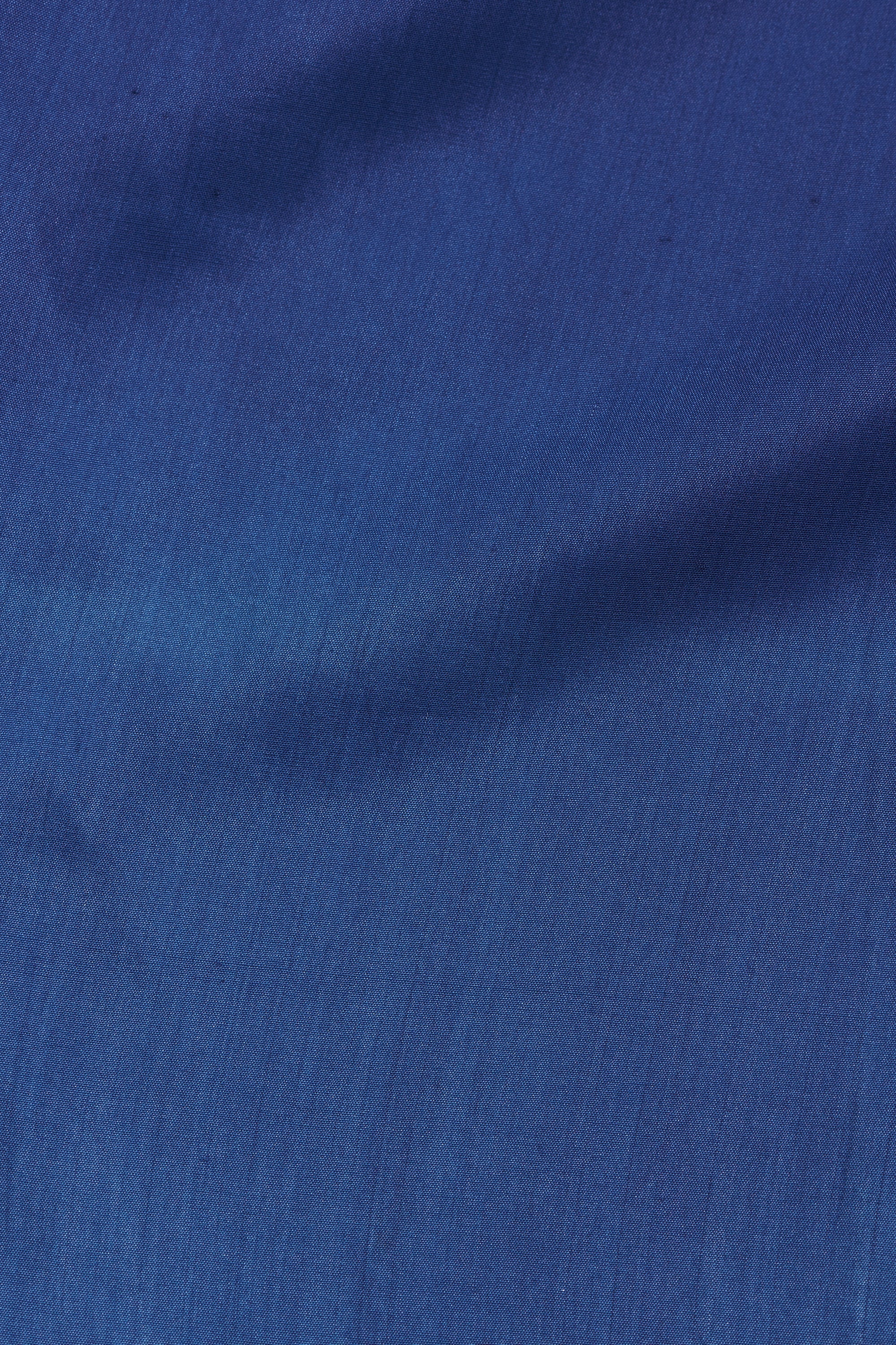 Close-up of blue fabric texture