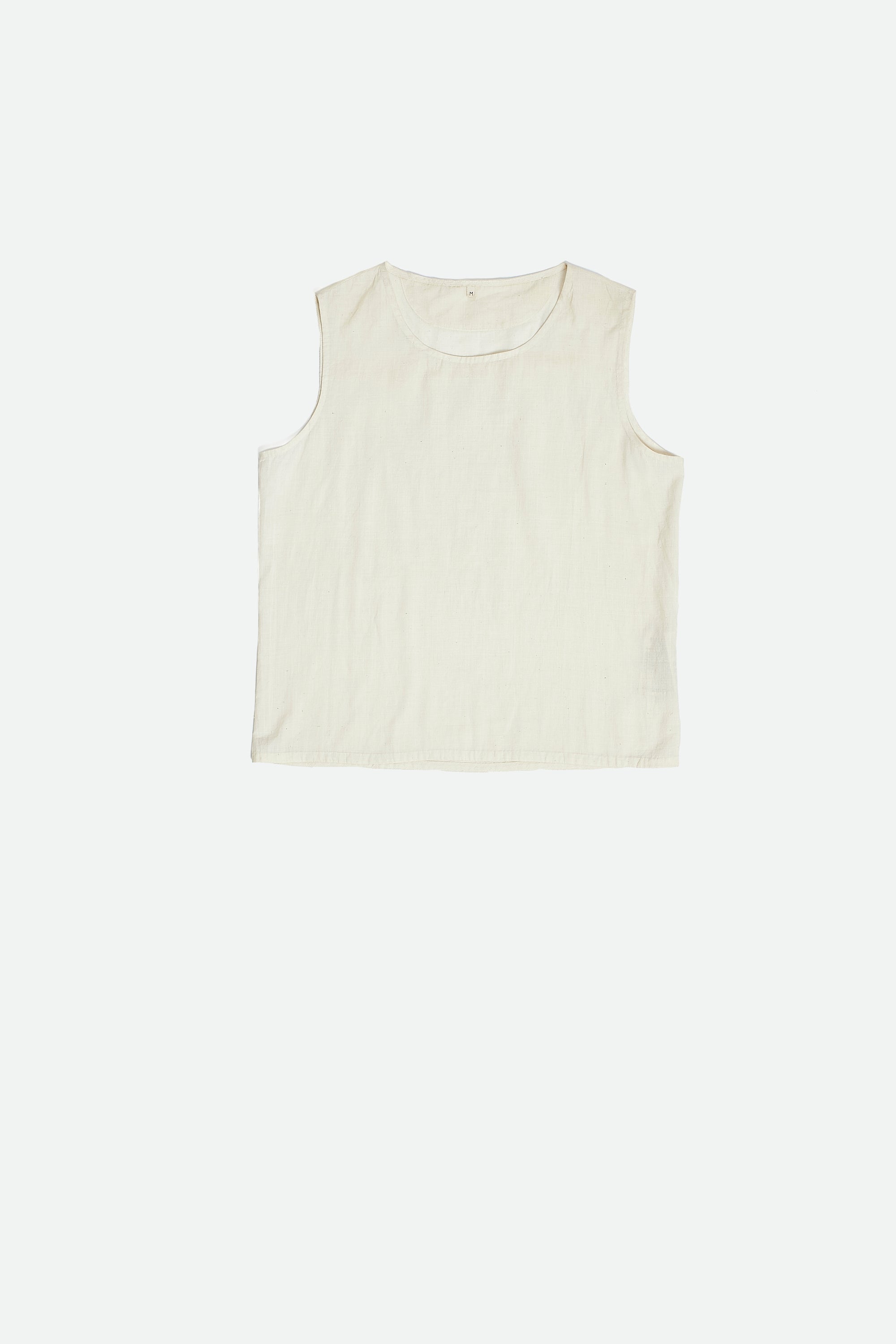 COTTON ECRU LCROP TOP