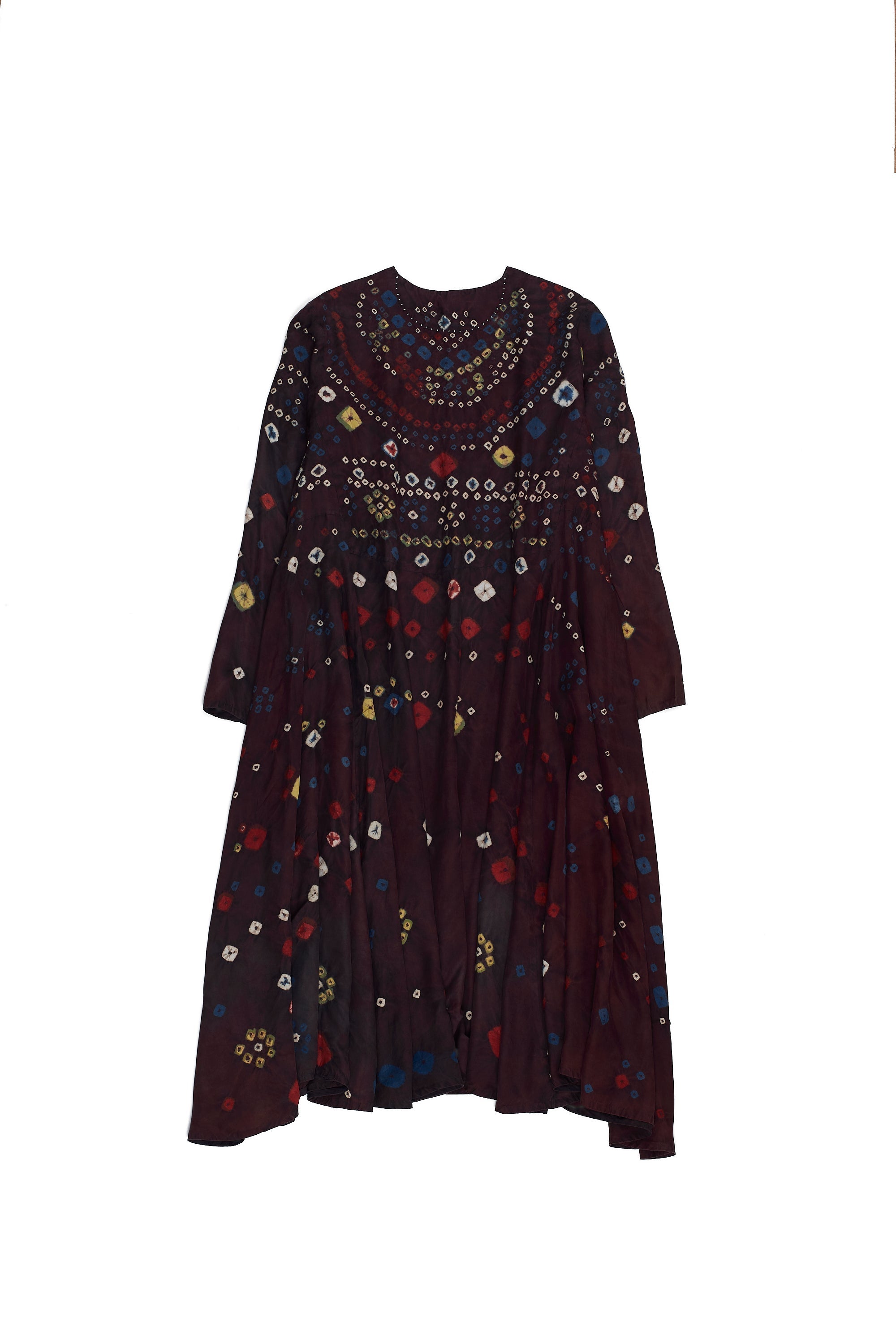 Dark dress with colorful floral