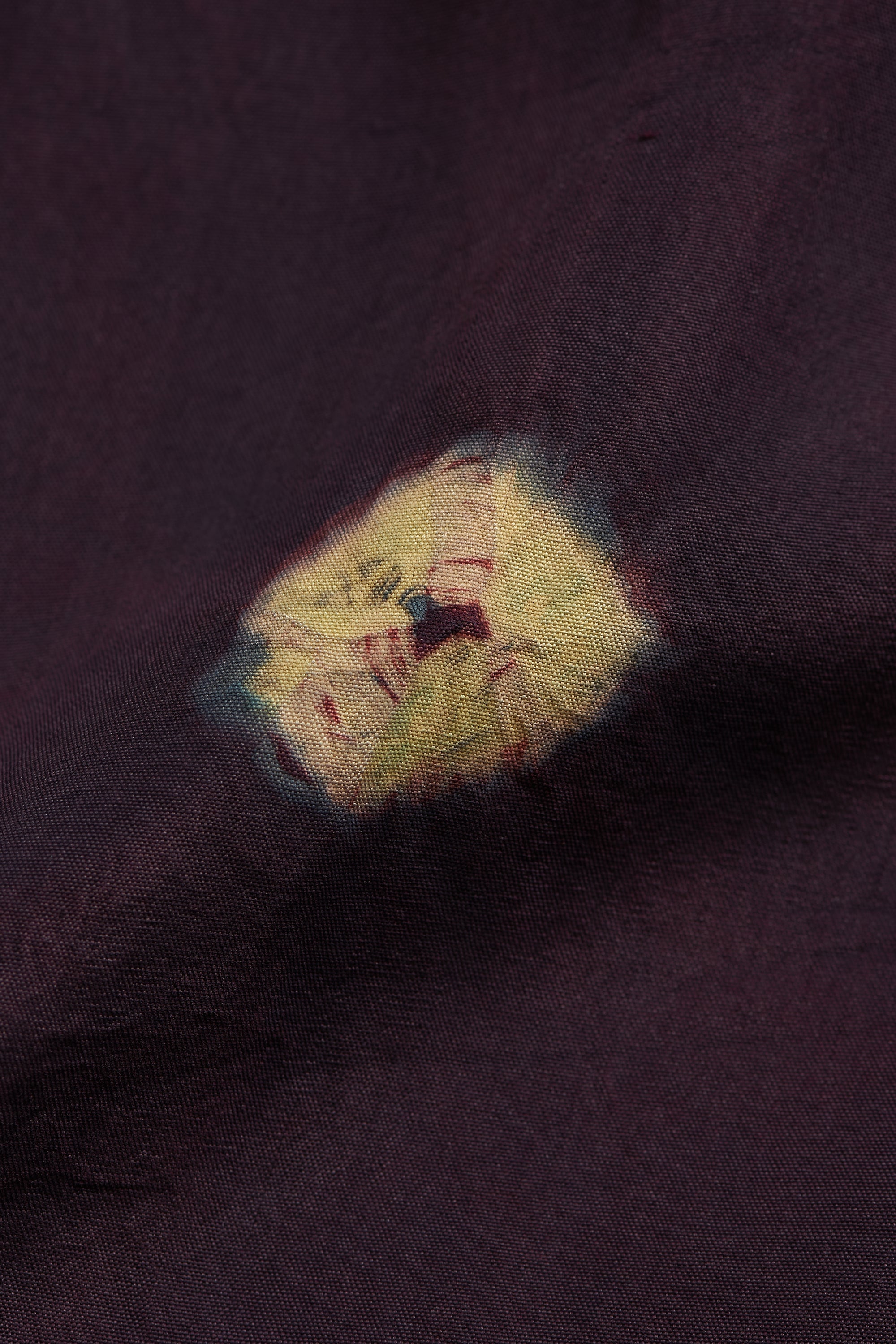 MADDER VIOLET BANDHANI FLARED DRESS