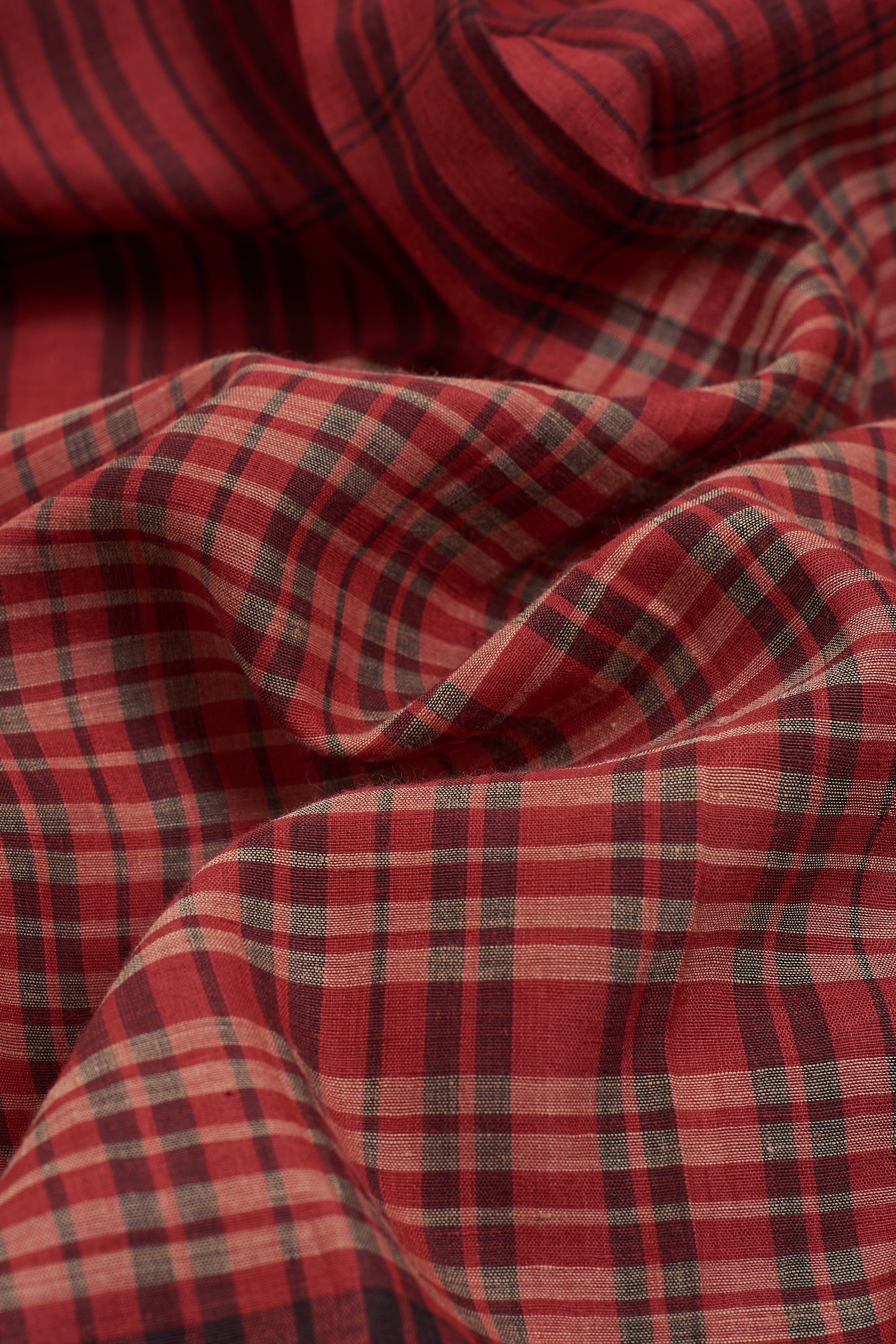 MULTI-COLOURED YARN DYED CHECKS JAMDANI COTTON SILK SCARF