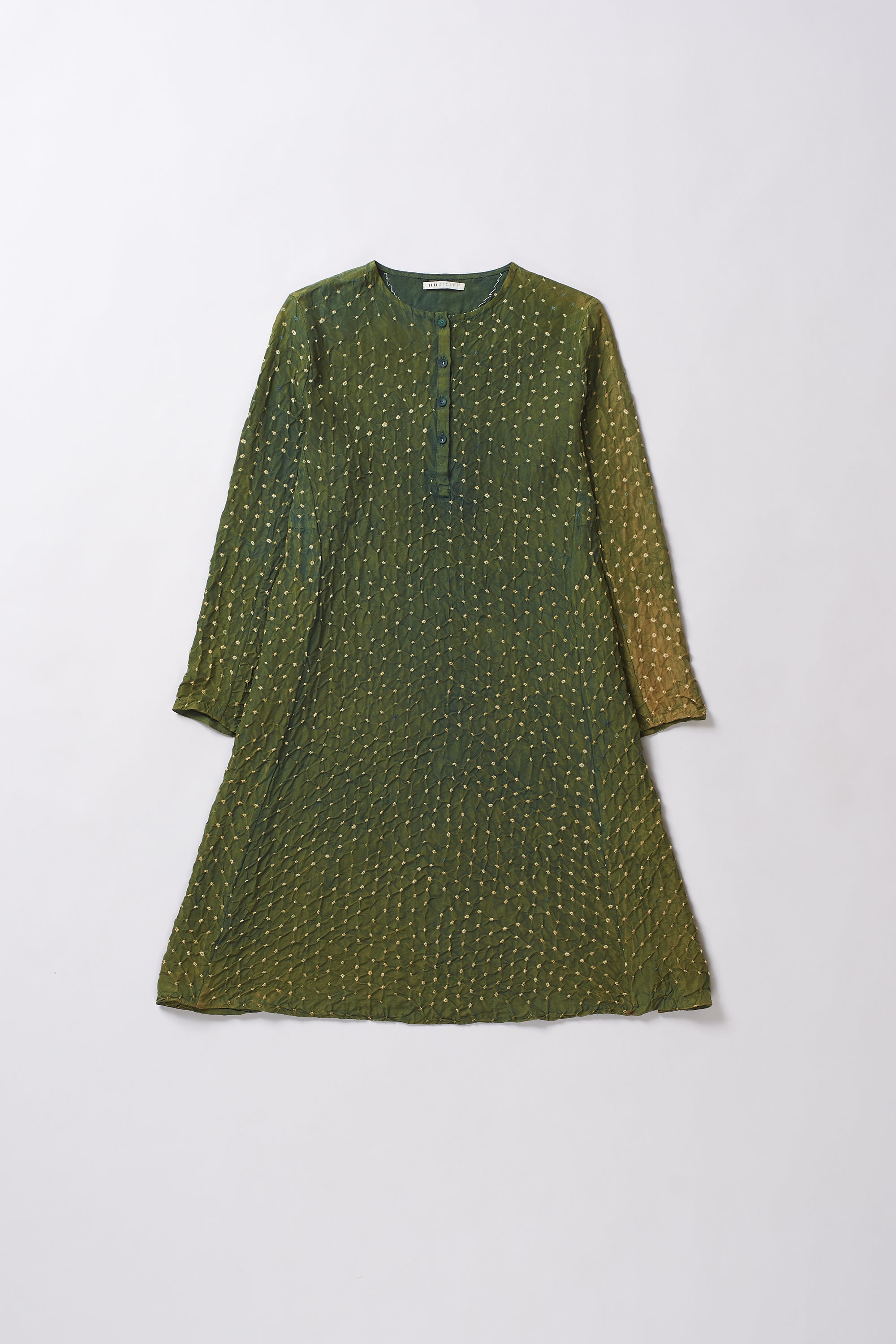 Green patterned dress