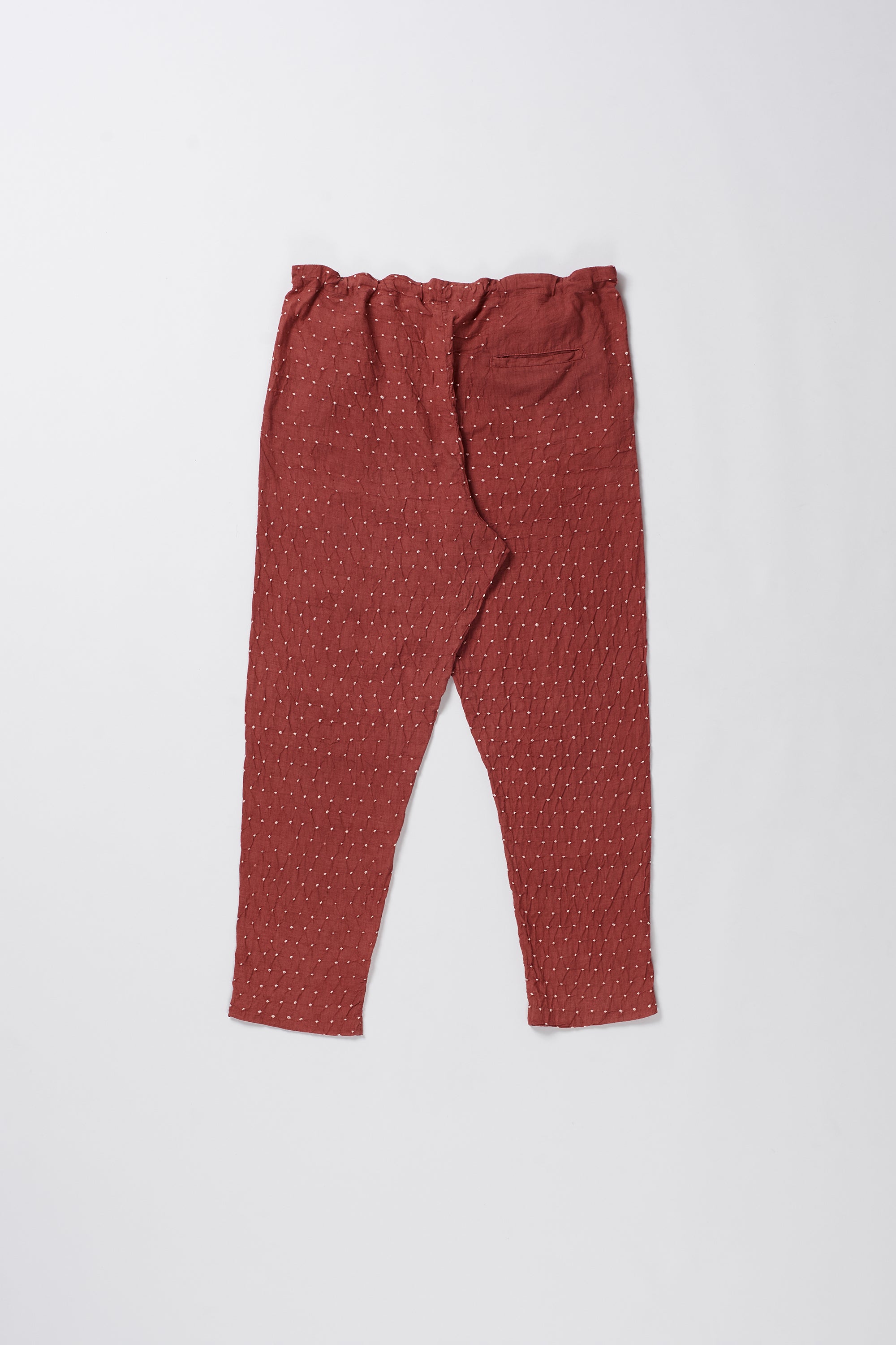 Crimson Pink Bandhani Unisex Pant