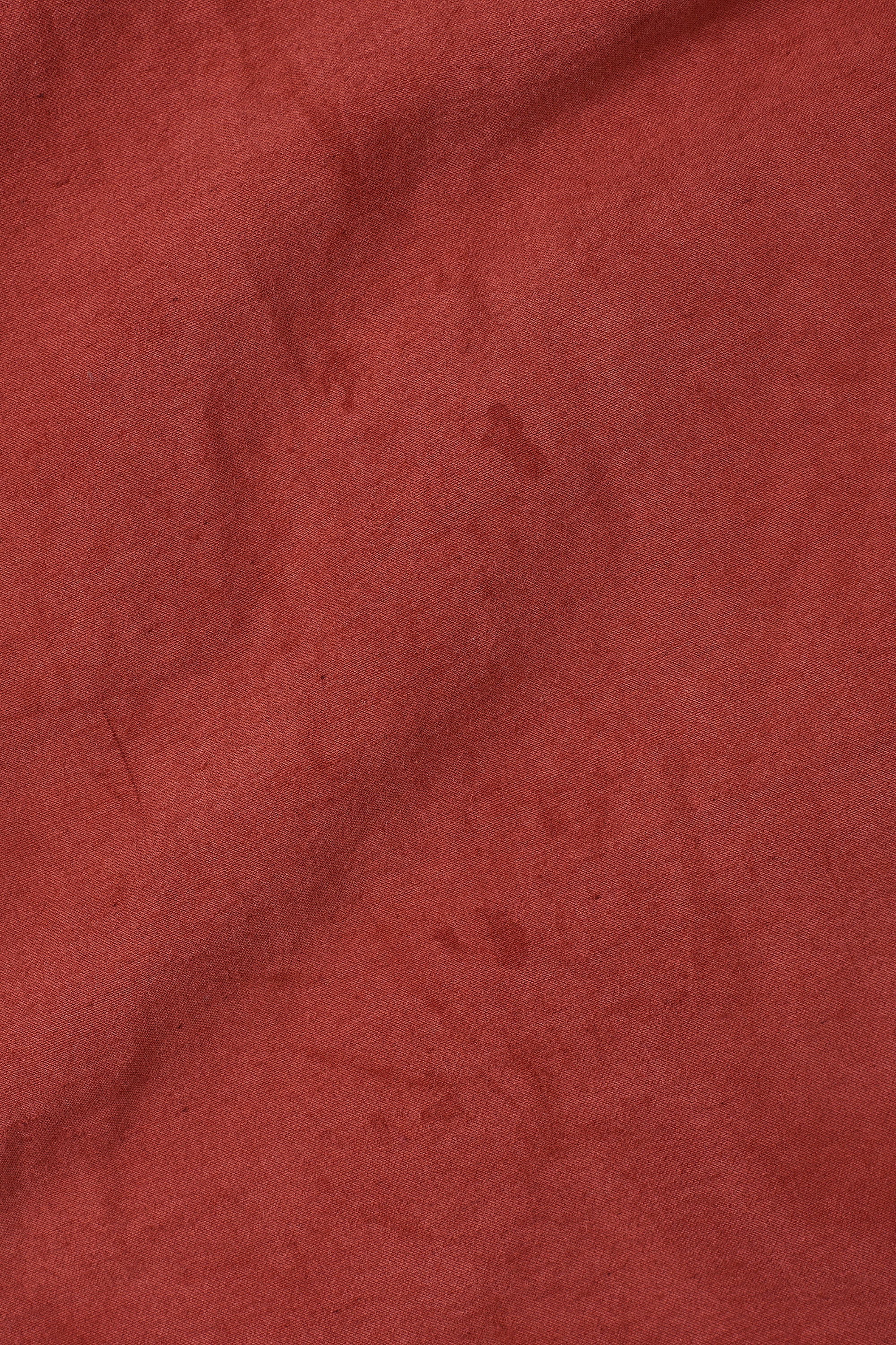 GATHERED RED DRESS WITH BALLOON SLEEVE