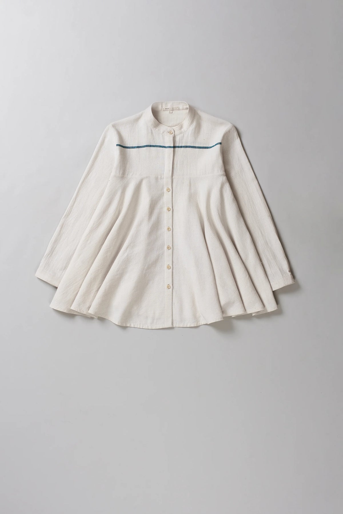 Statement Undyed Cotton Classic Flared Shirt