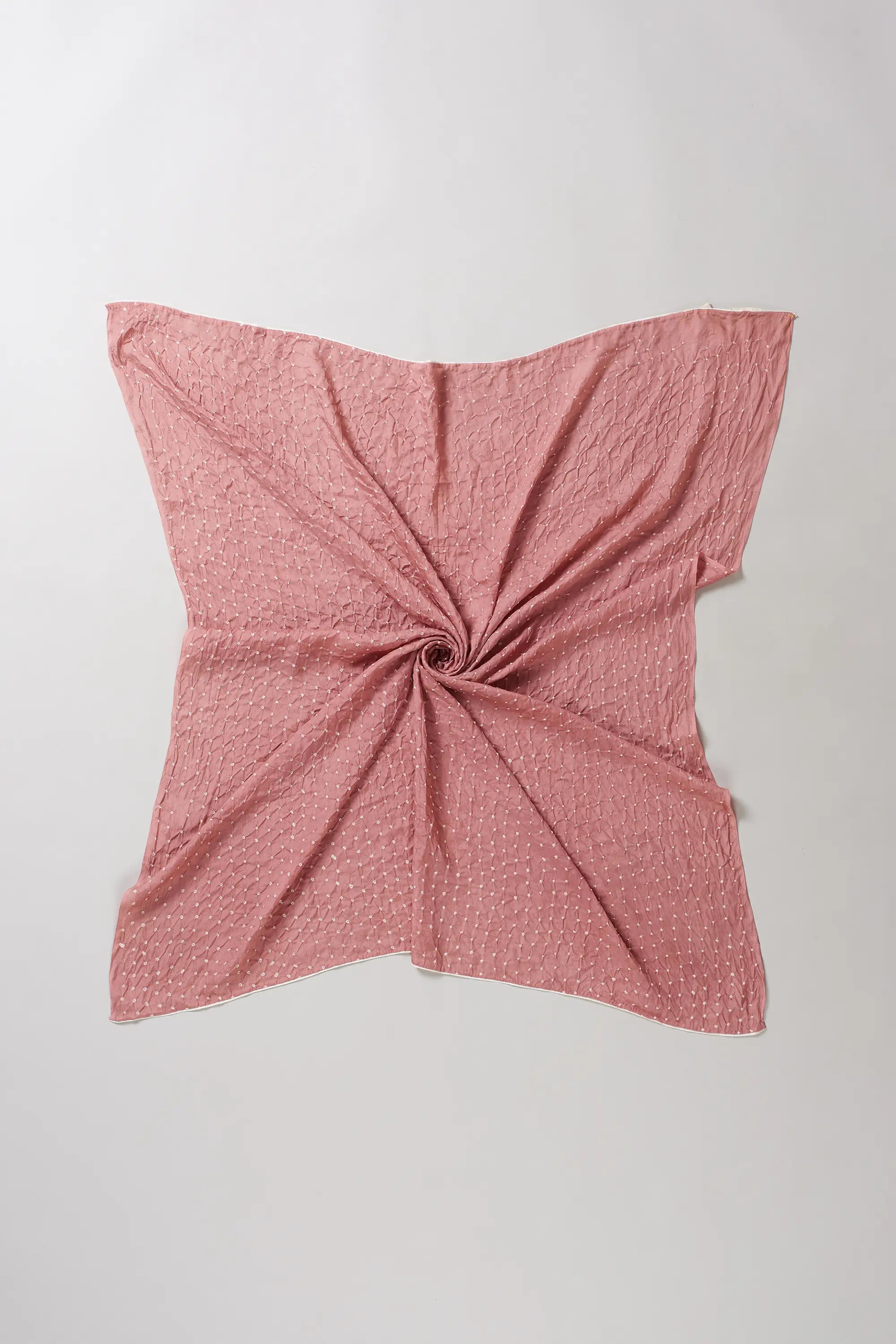 SQUARE LARGE SILK BANDHANI SCARF