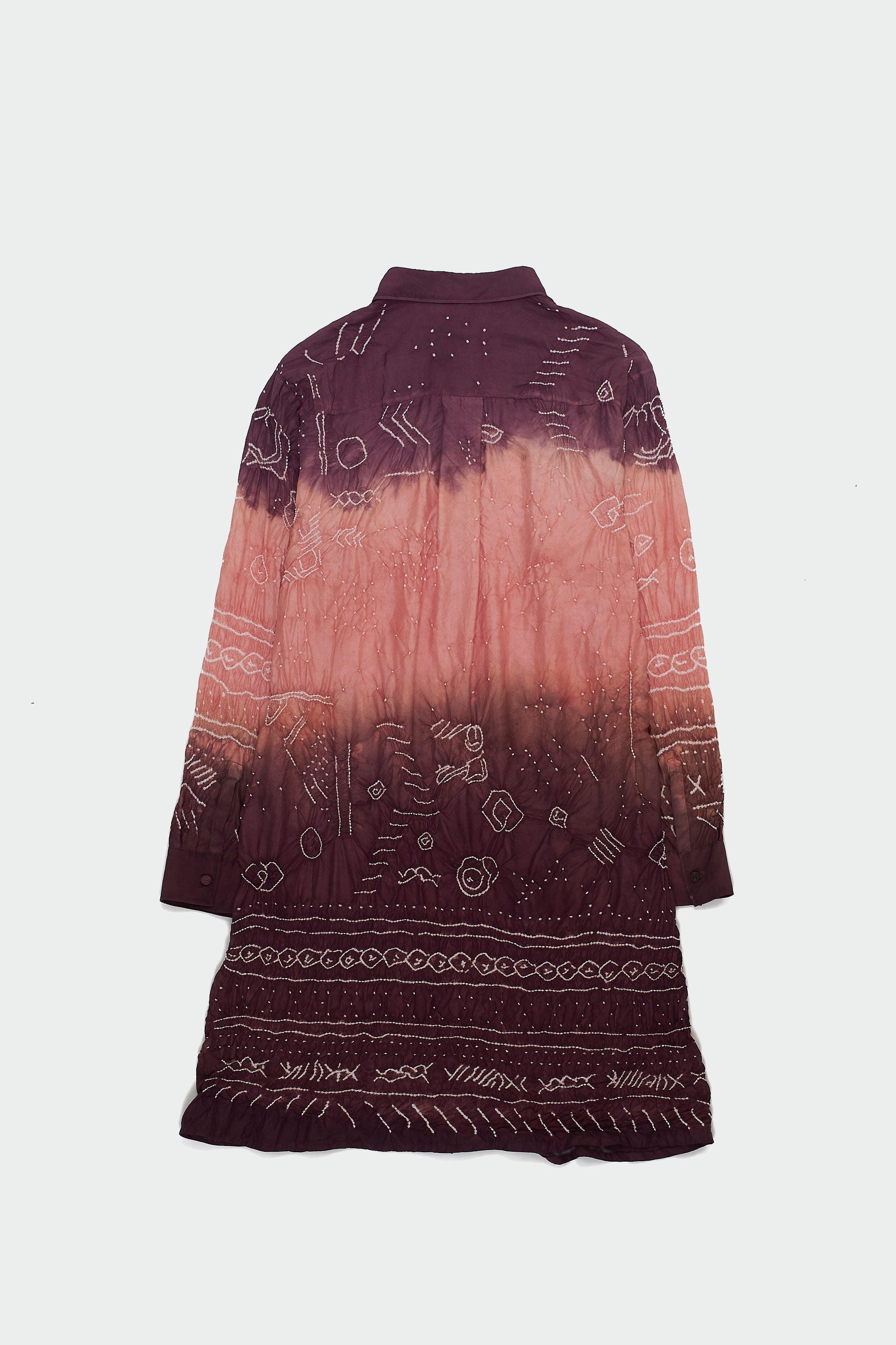 SHADE OF PINK SILK BANDHANI DRESS