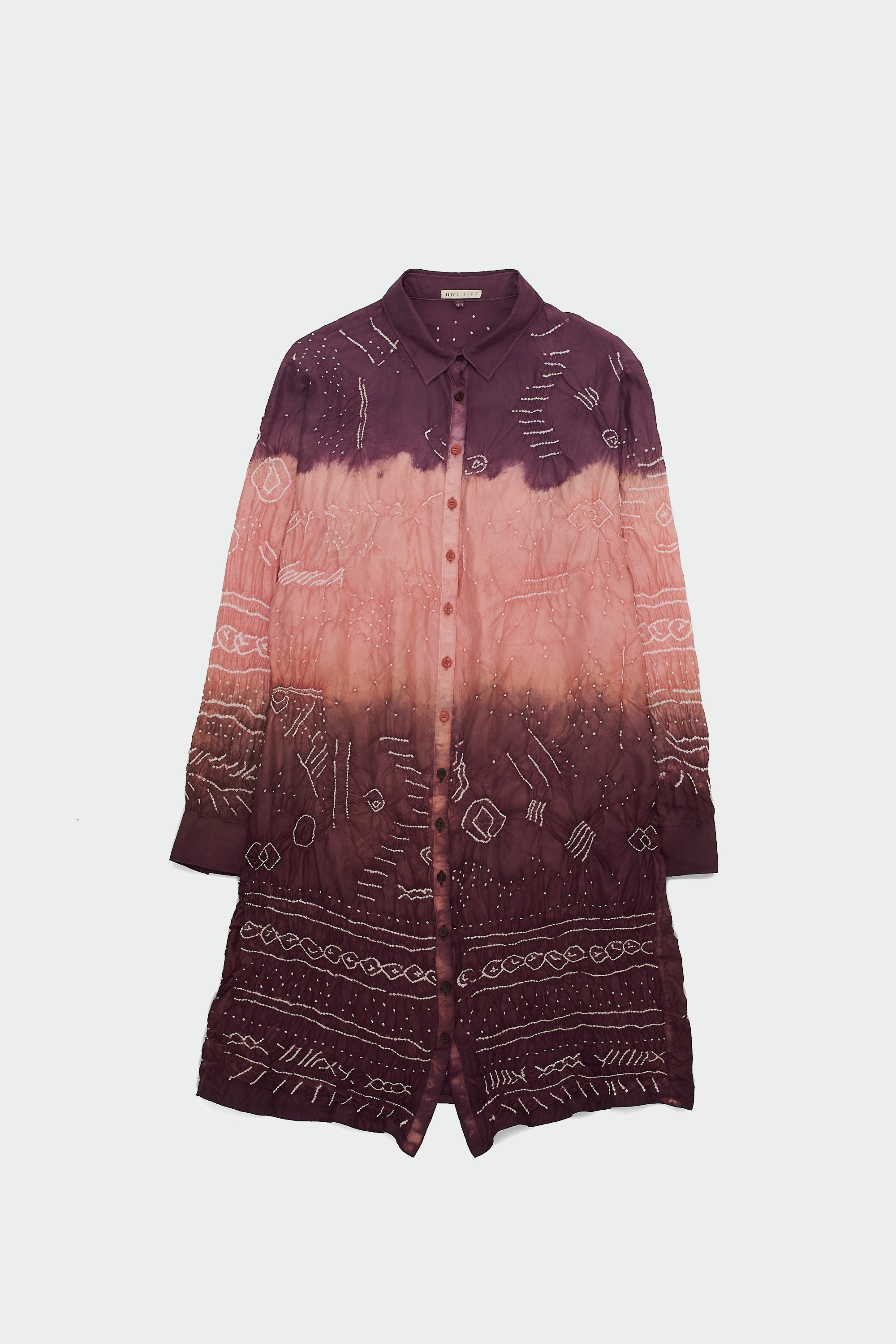 SHADE OF PINK SILK BANDHANI DRESS