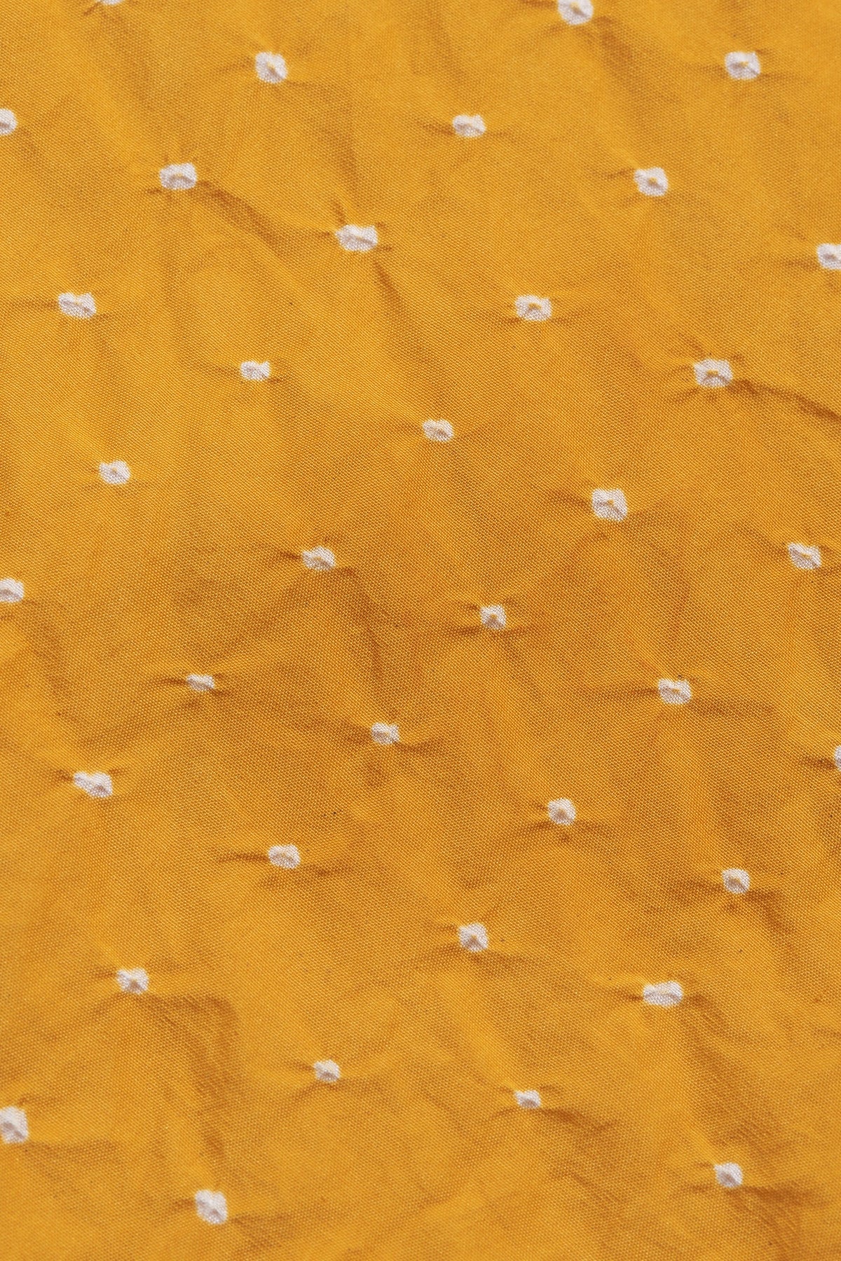 MANGO YELLOW SILK WOMEN DRESS WITH BANDHANI