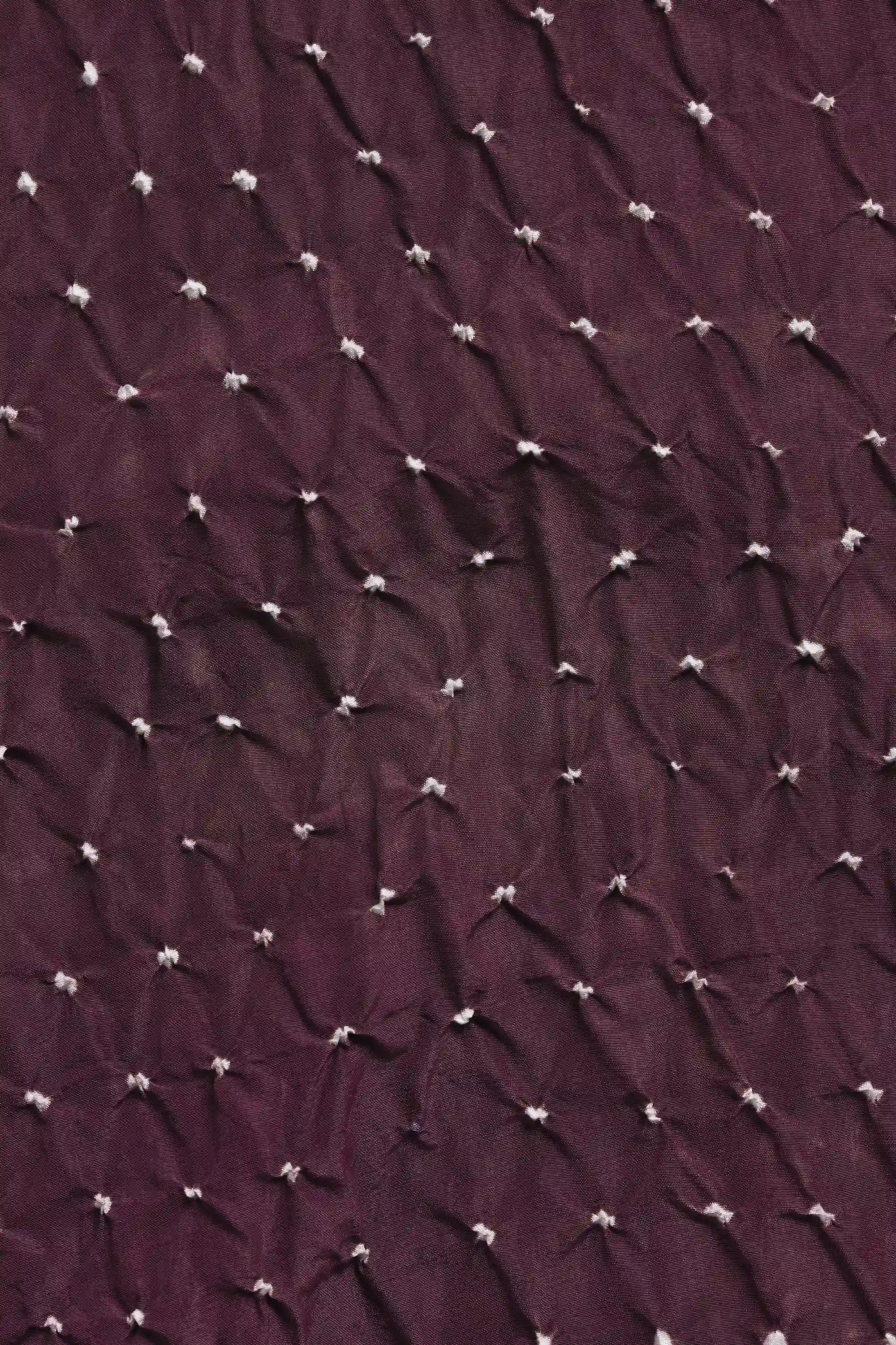 Bandhani Dress in Purple Red