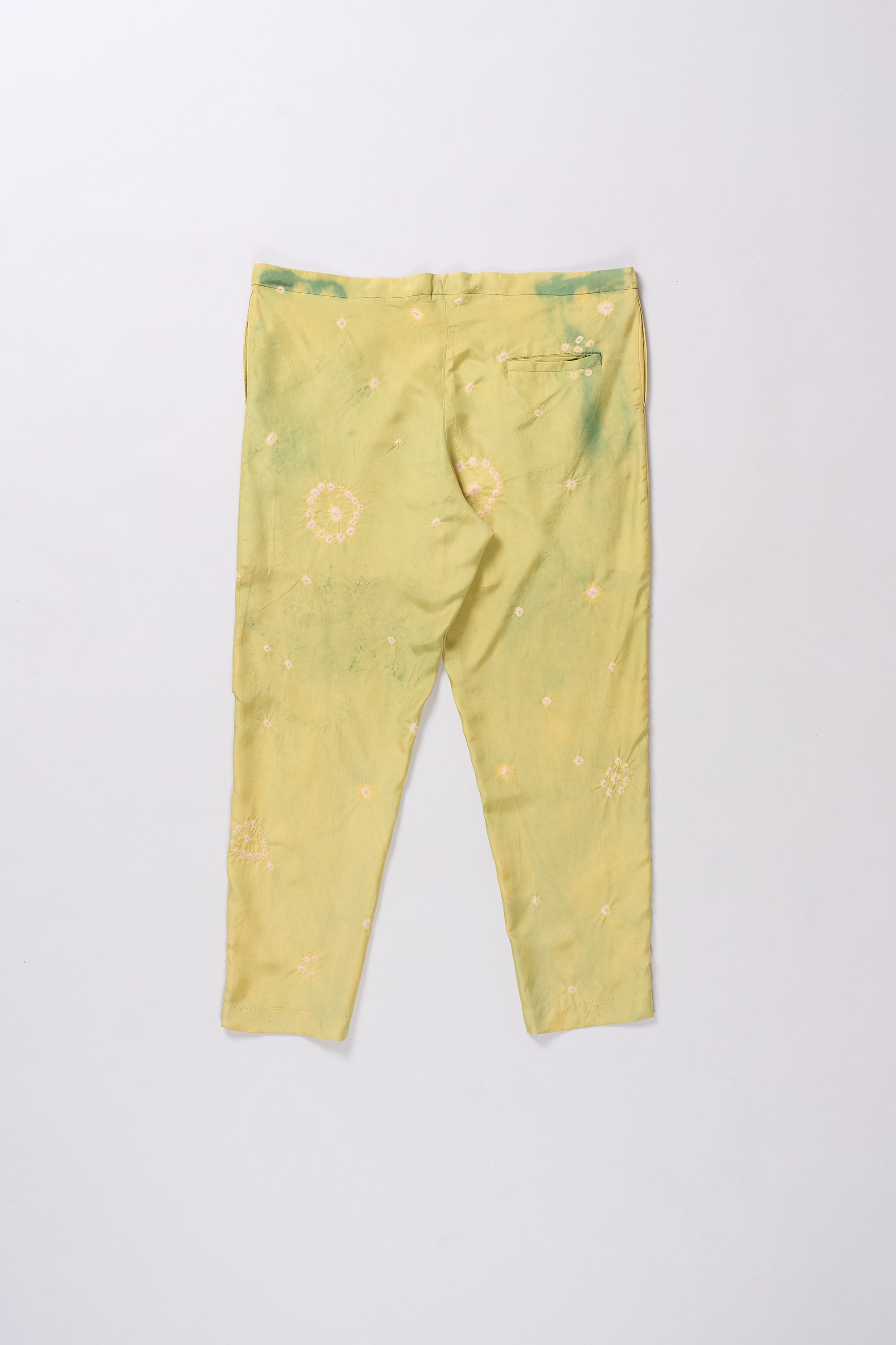 OLIVE GREEN BANDHANI PANTS