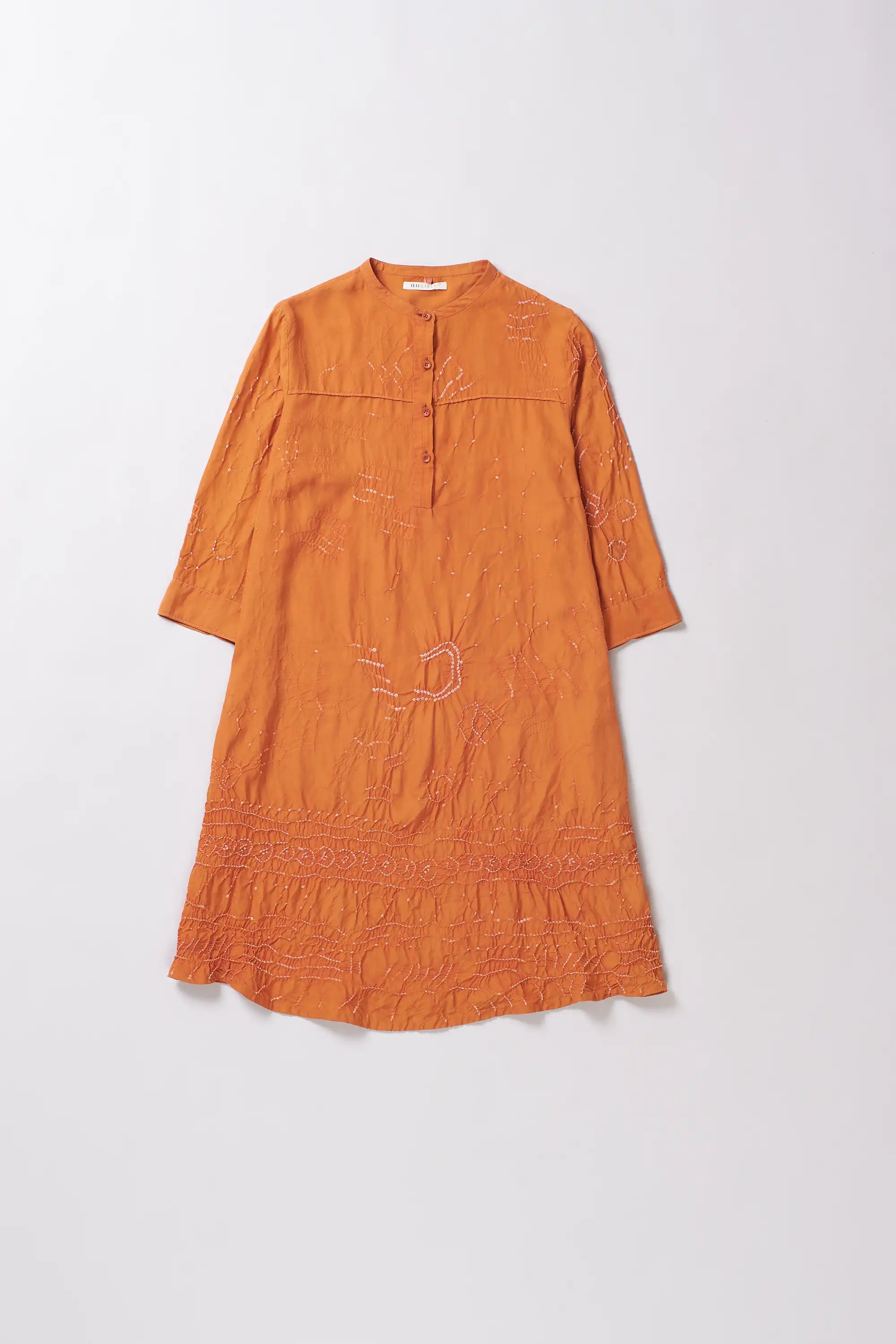 Flared Women Bandhani Dress