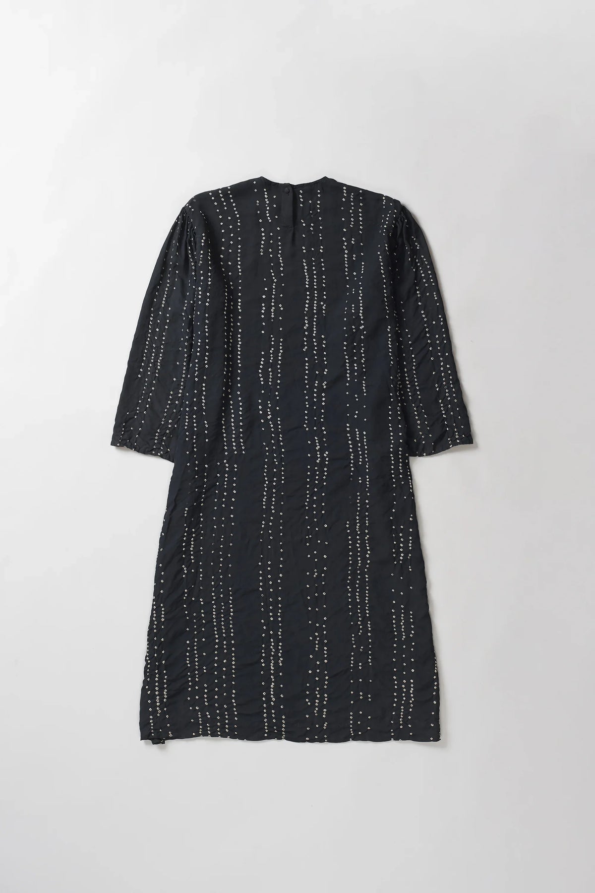 Relaxed Fit Silk Bandhani Women Dress