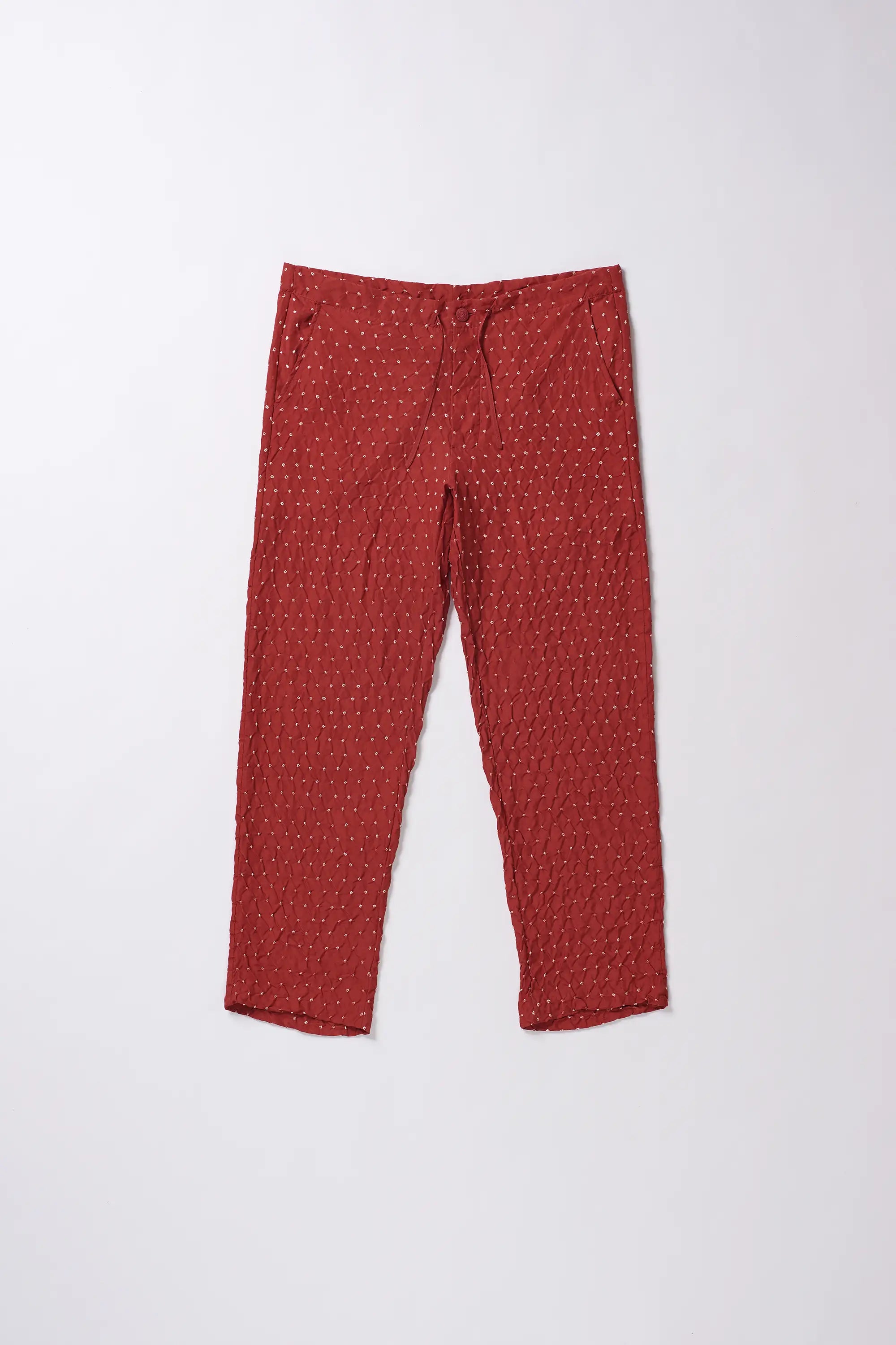 Bandhani Pant in Red