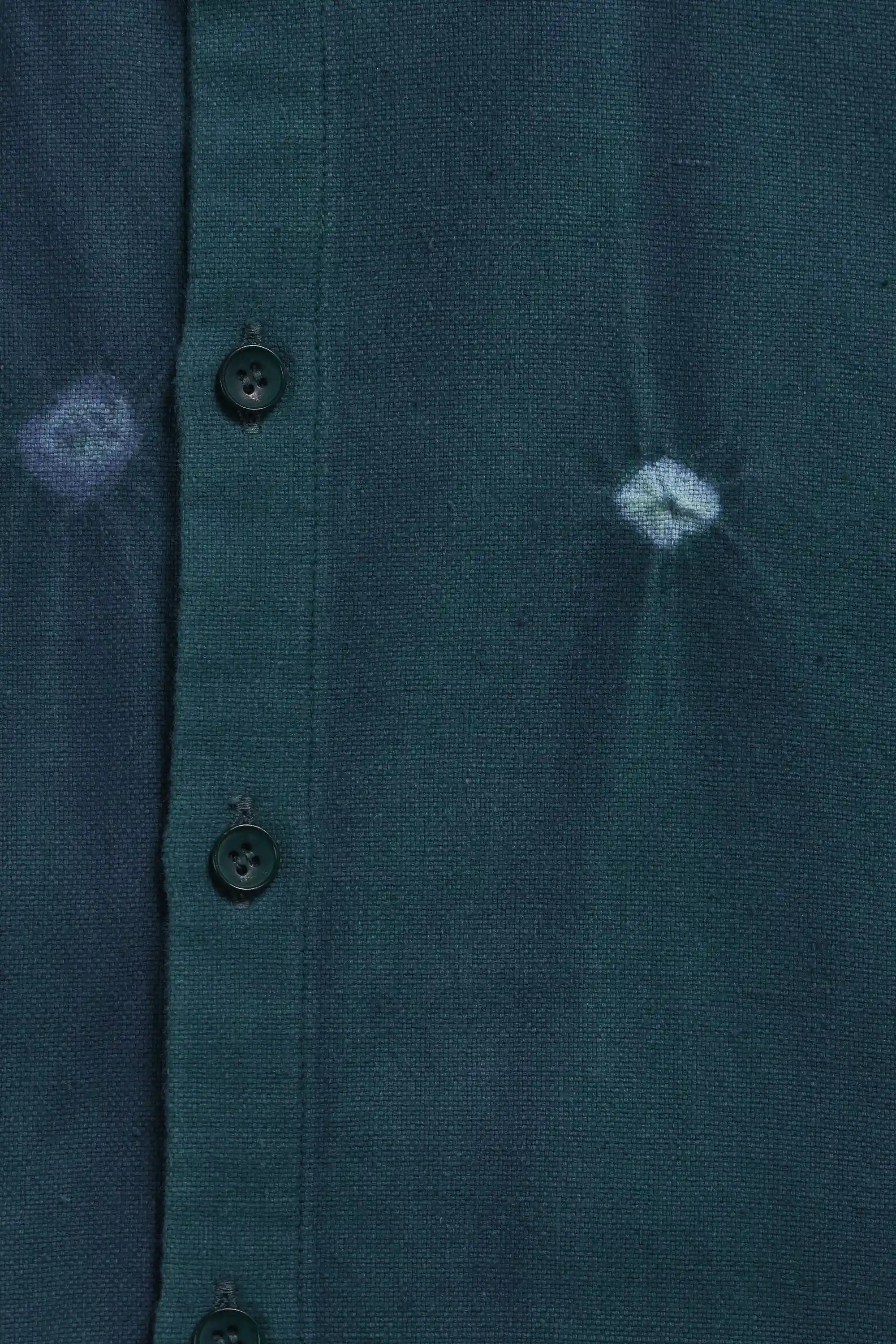Bandhani Macca Shirt in Bottle Green