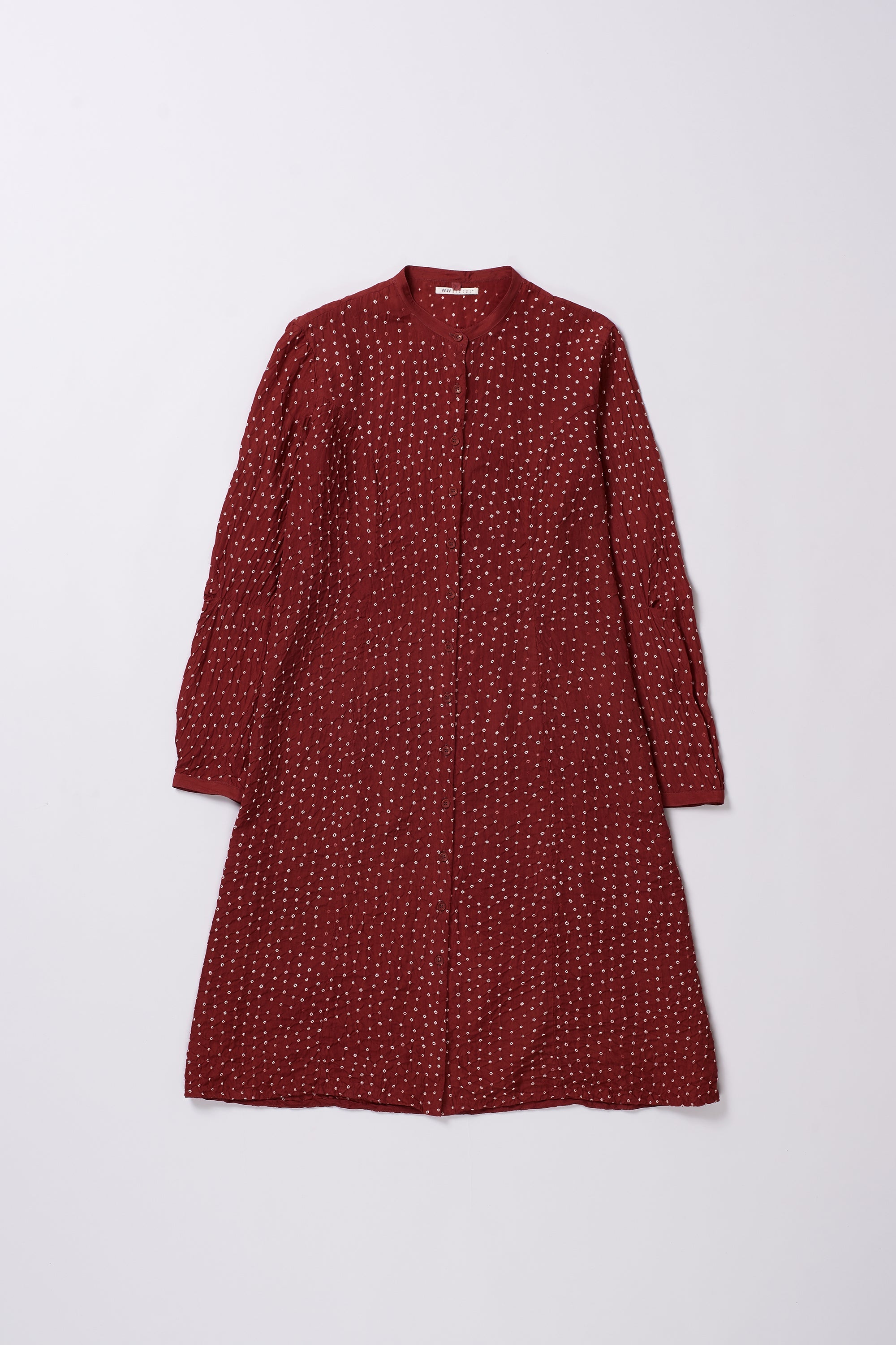 CRIMSON PINK SILK DRESS