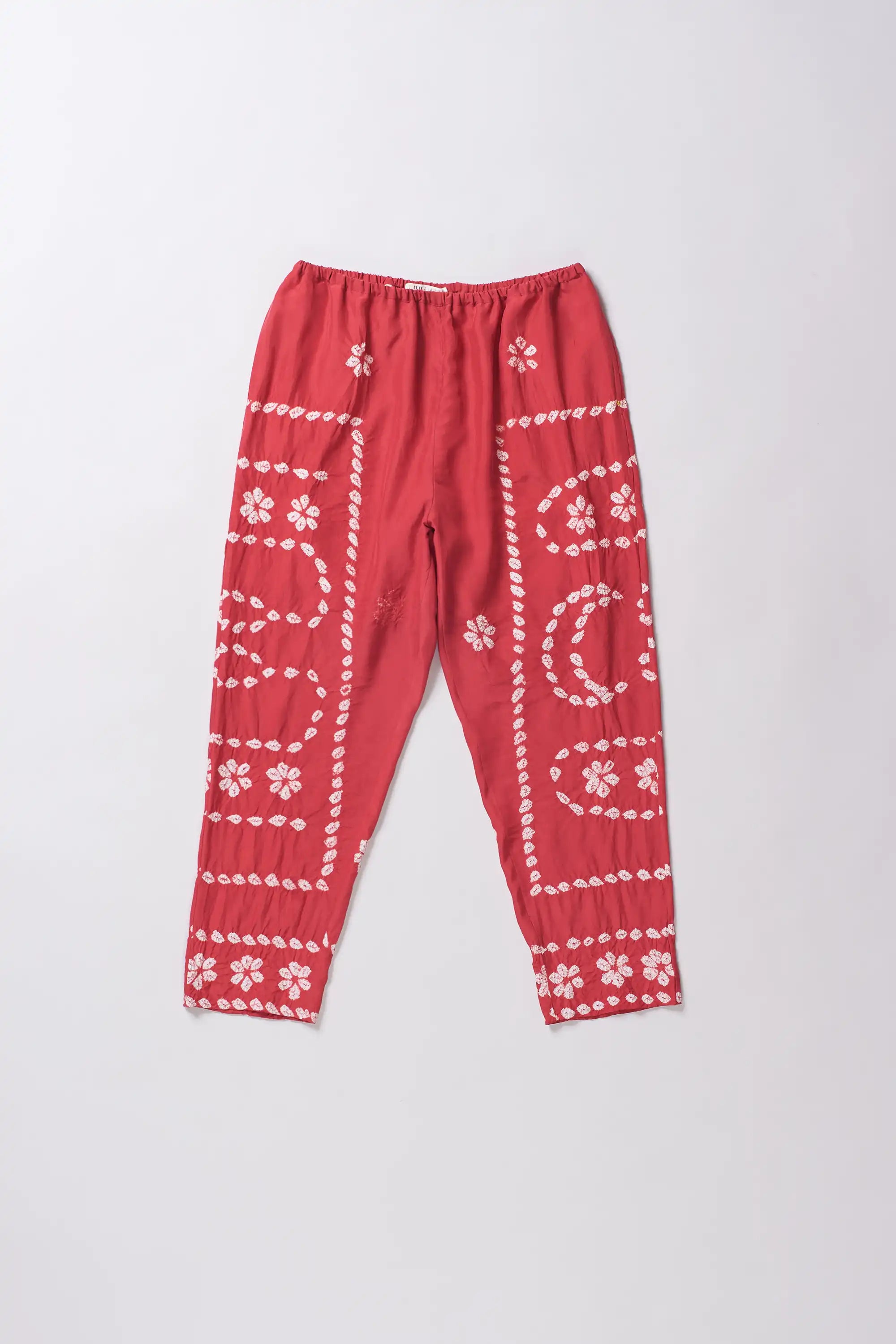 Pink Wood Silk Trouser