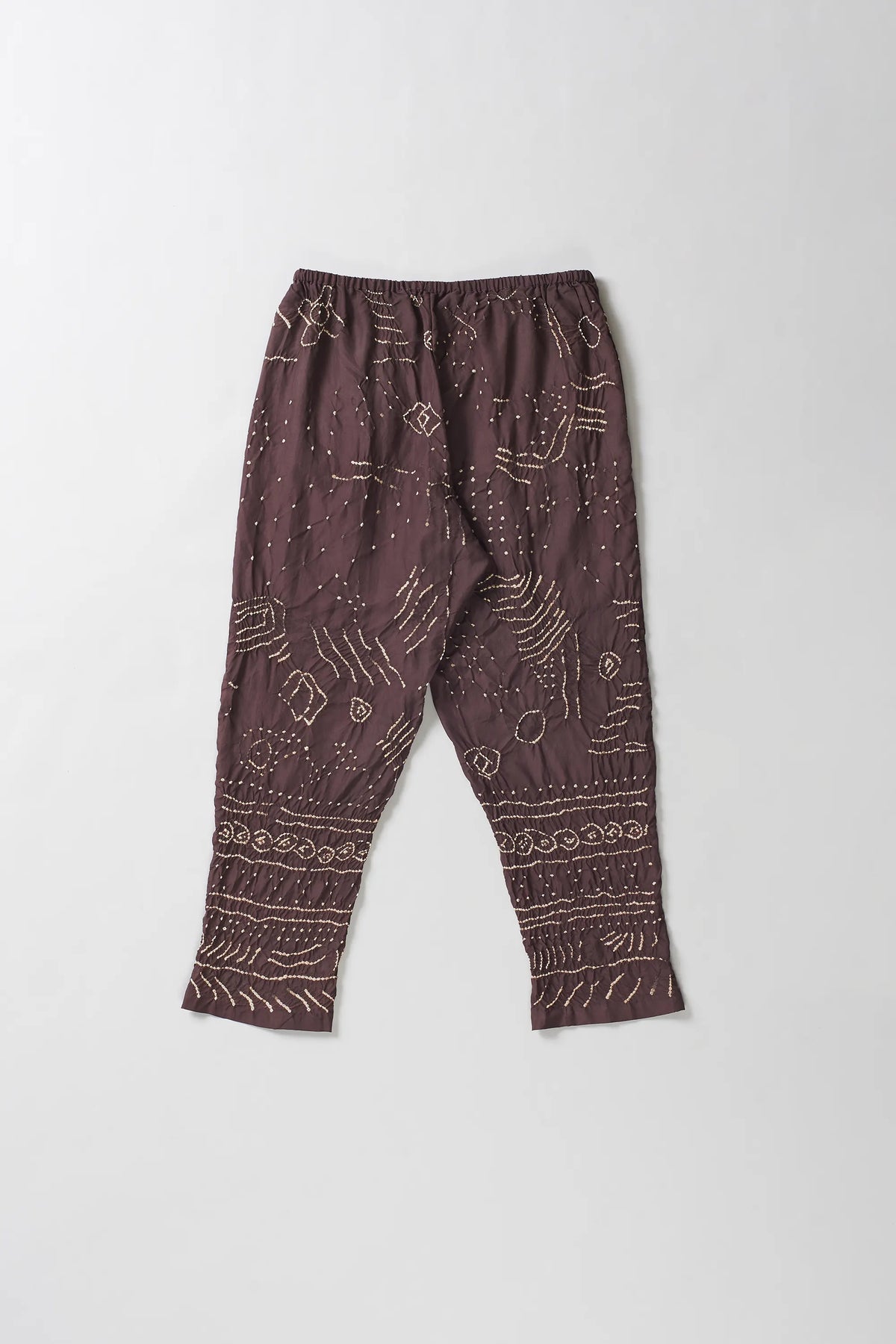 Burnt Umber Pant with Bandhani