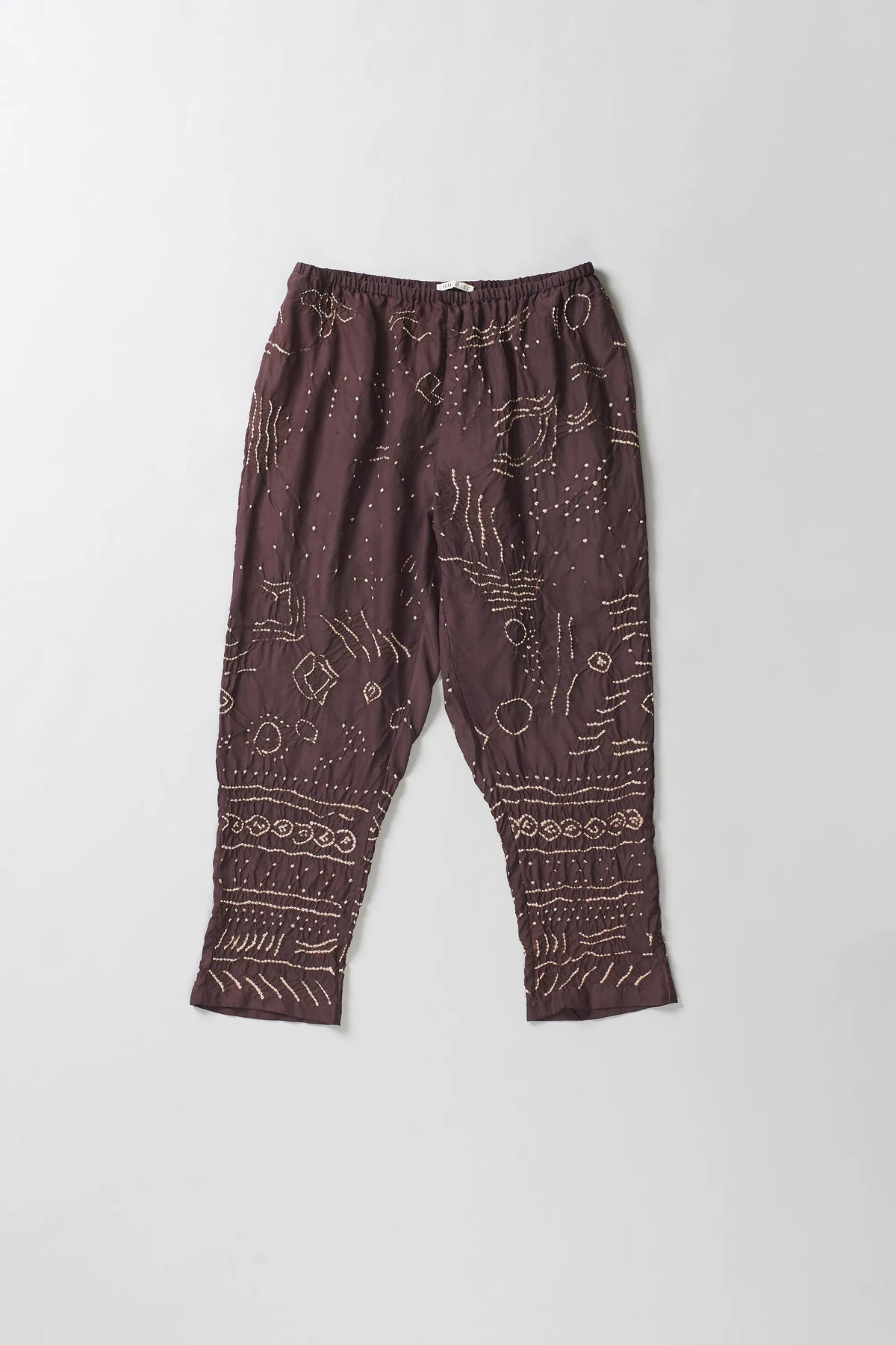 Burnt Umber Pant with Bandhani