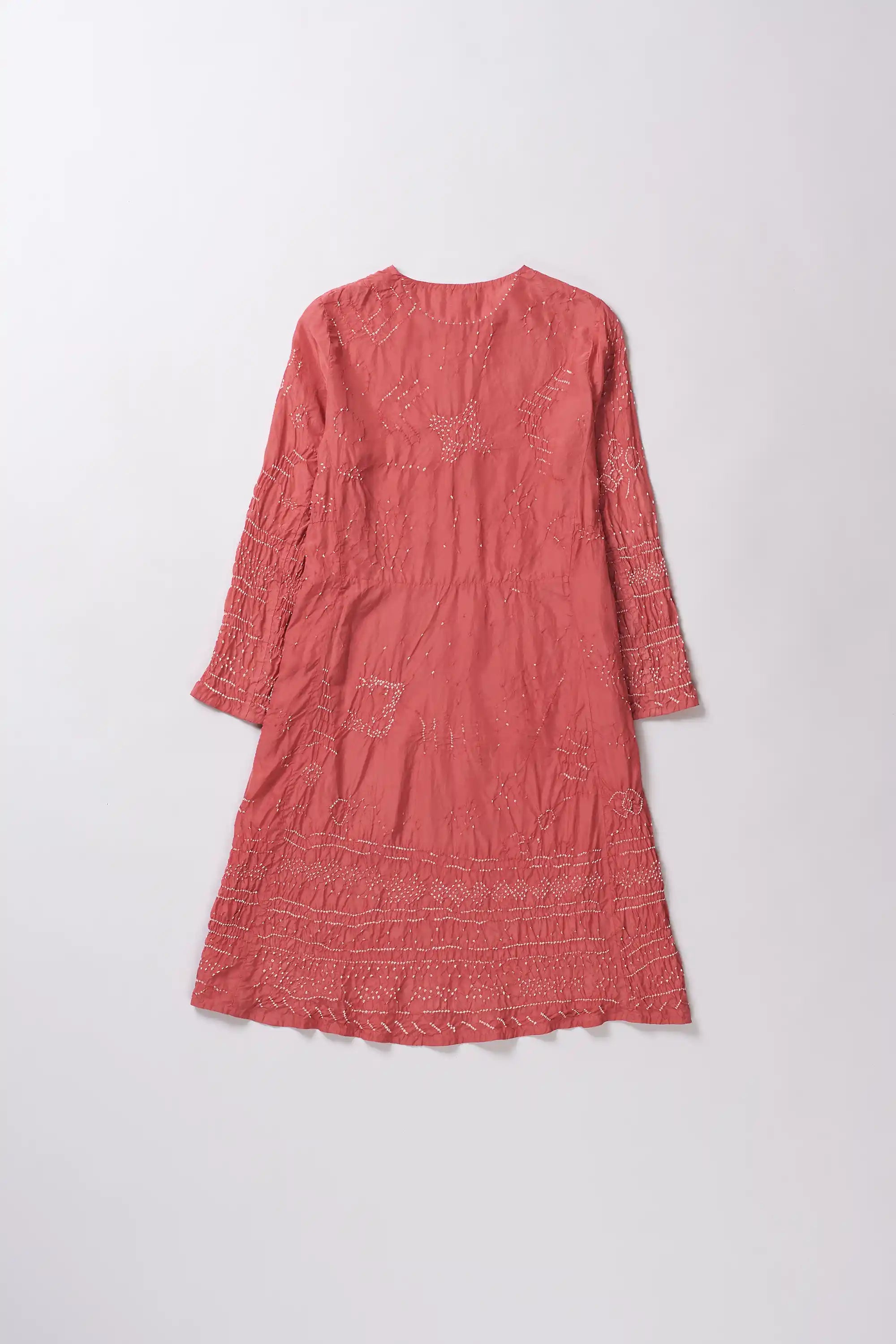 Silk Dress in Pink Wood