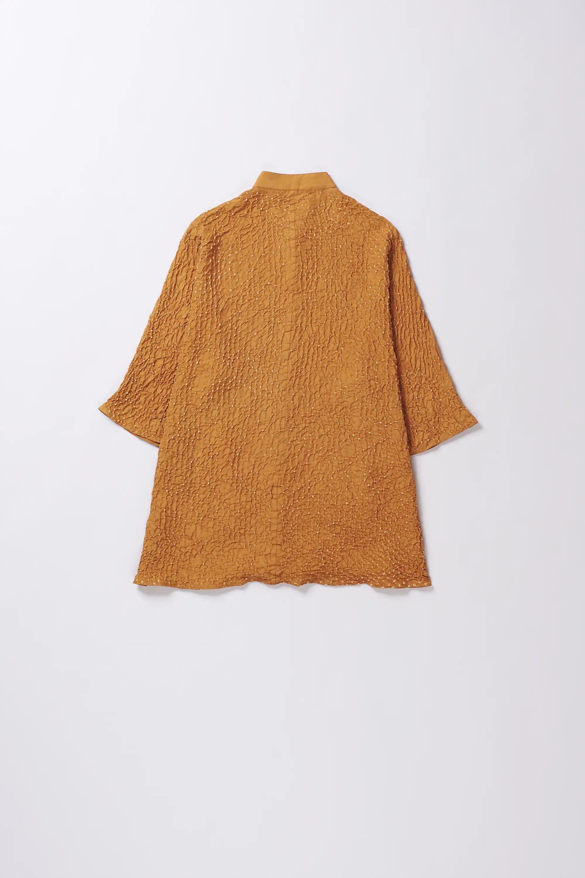 Mustard Yellow Silk Shirt