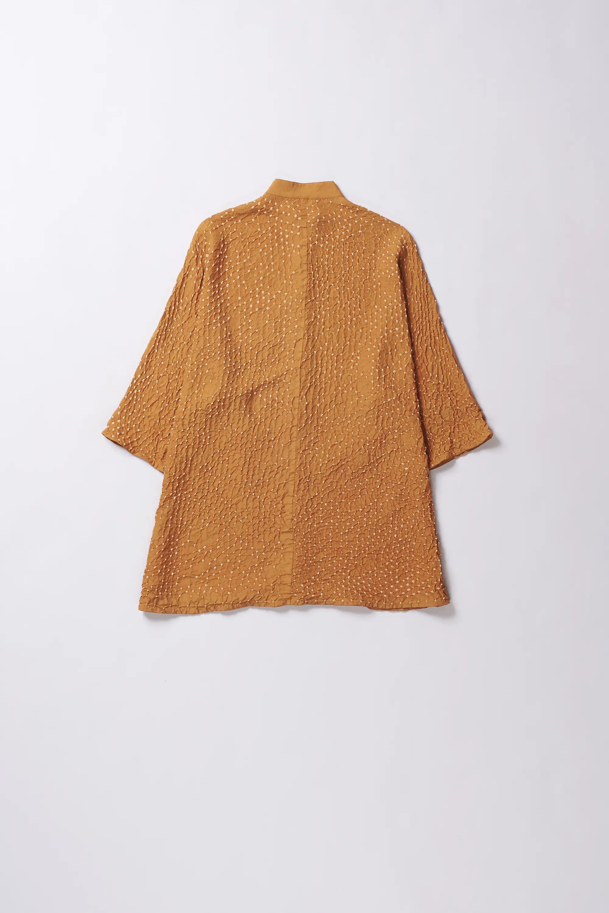 Mustard Yellow Silk Shirt