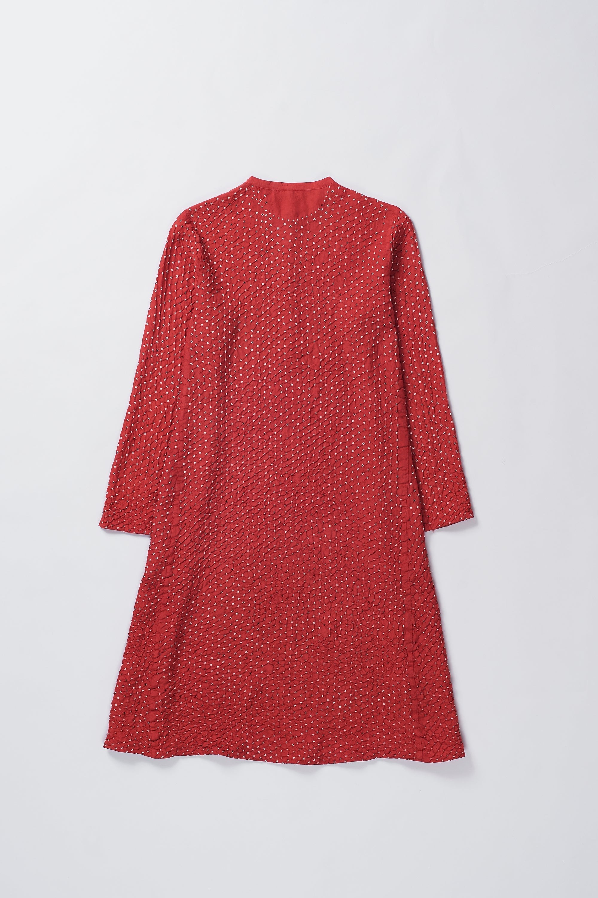 CRIMSON PINK FINE SILK DRESS
