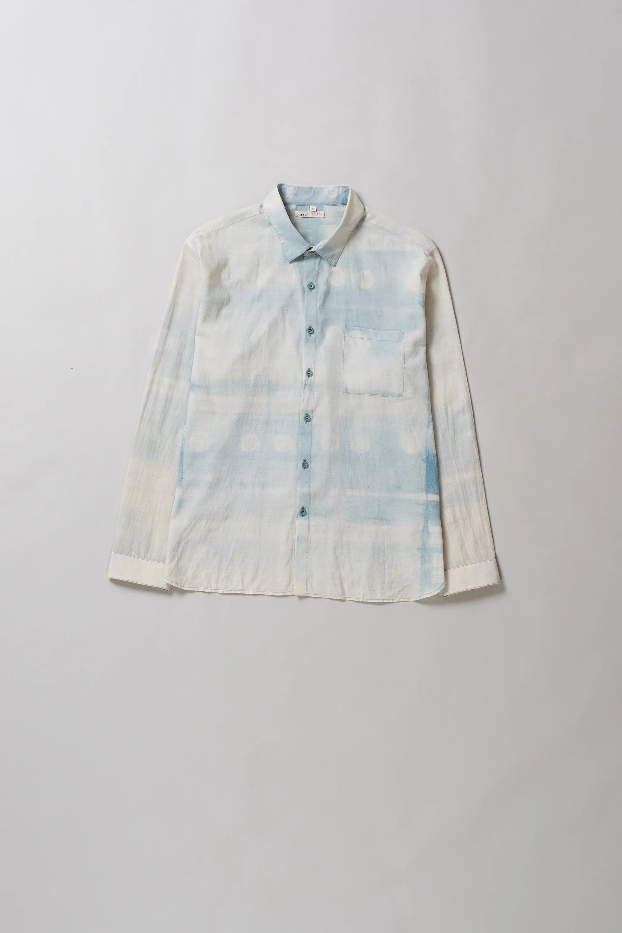 Indigo Statement Clamp Dyed Summer Shirt