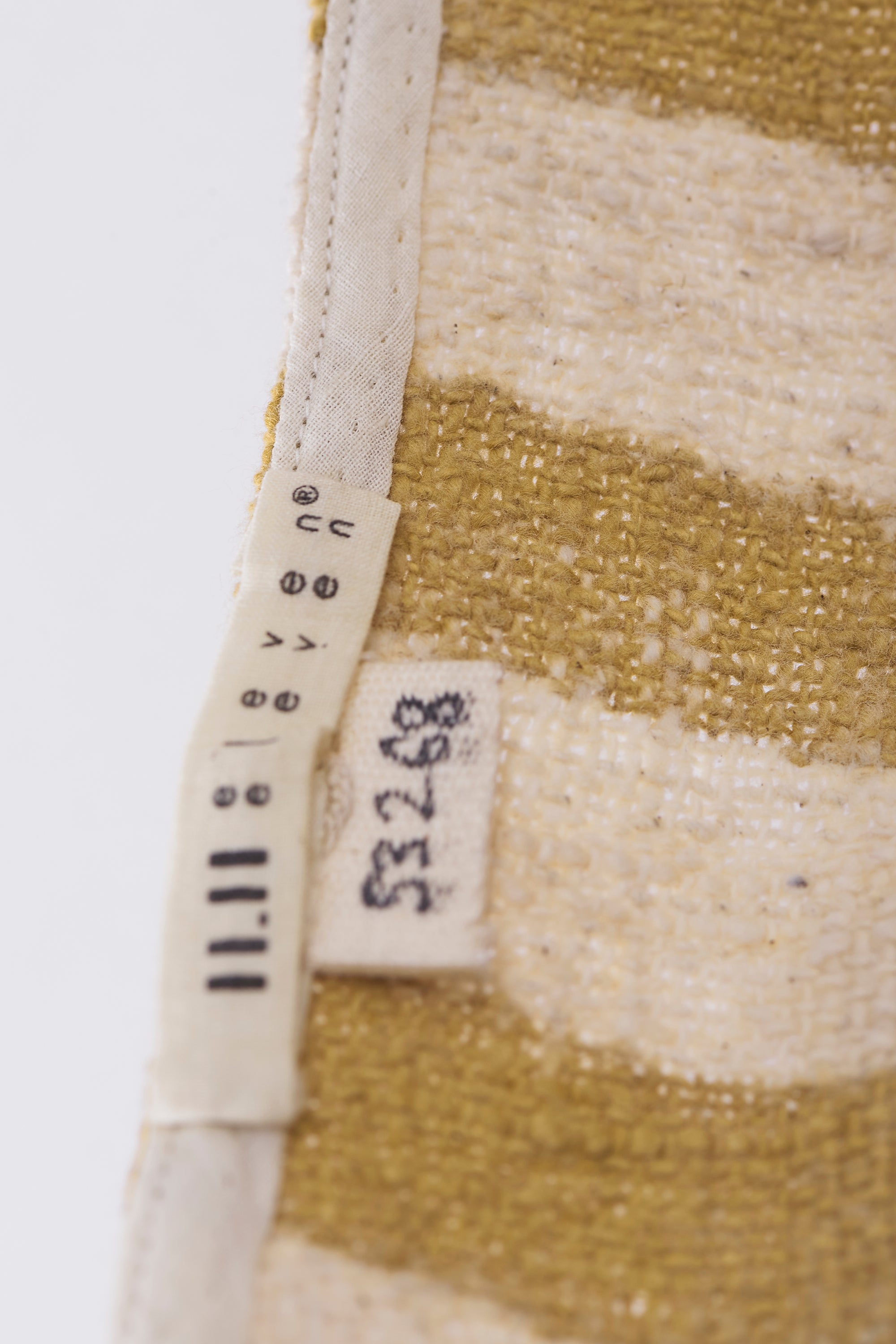 MUSTARD YELLOW STRIPE TOWEL SMALL