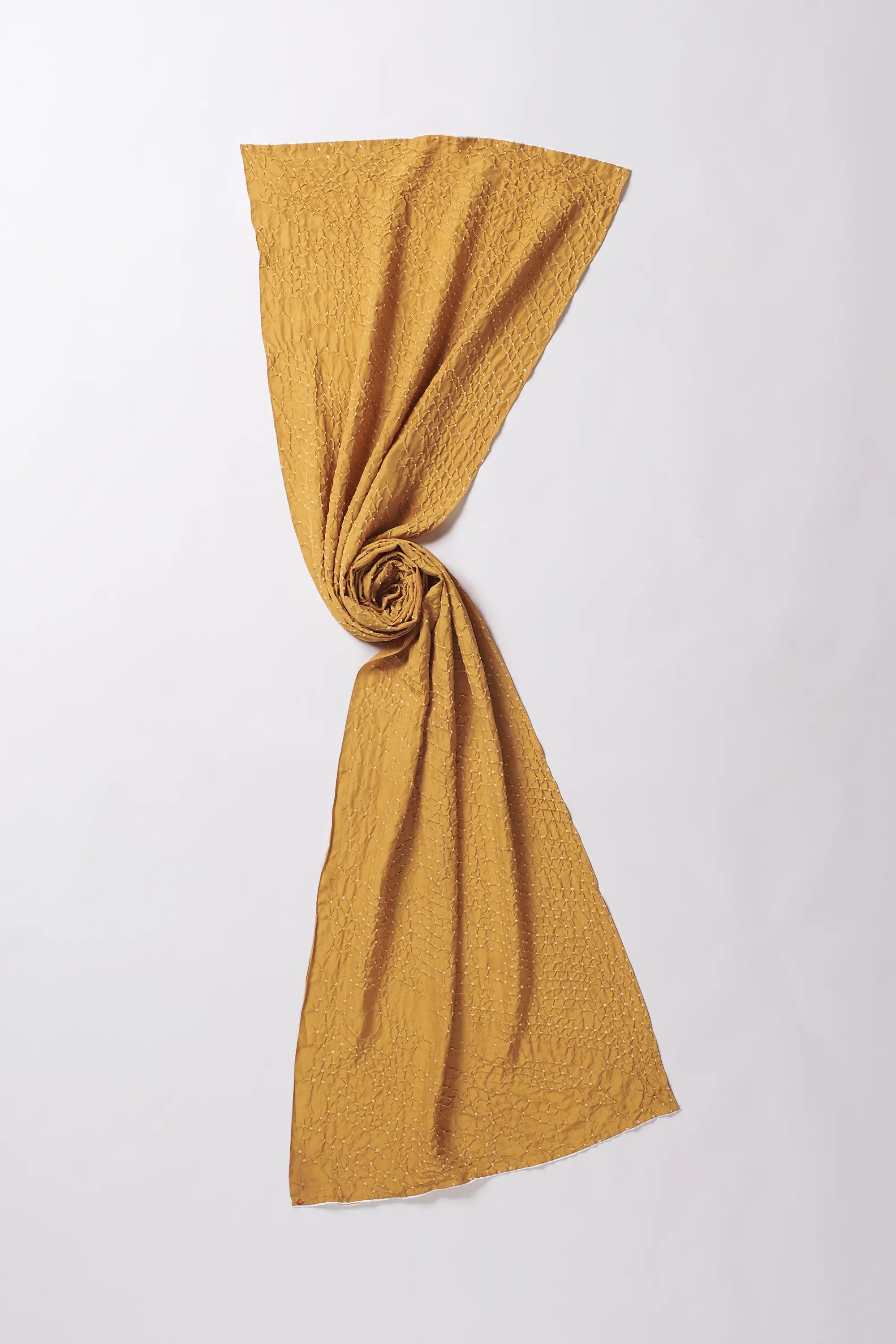 Mustard Yellow Silk Scarf